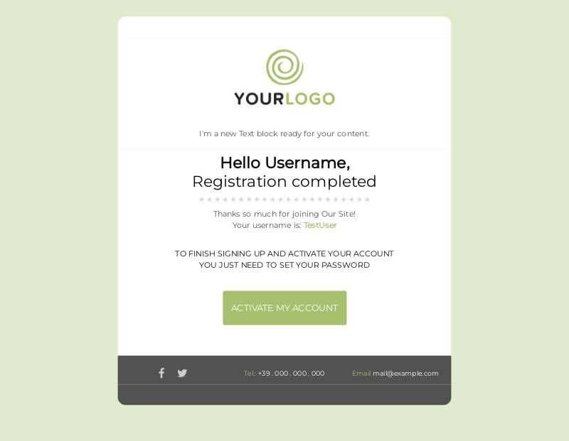 Wallpaper #CbiC3JIBJvJKYCmEUPzh154 Registration eMail Template Html
