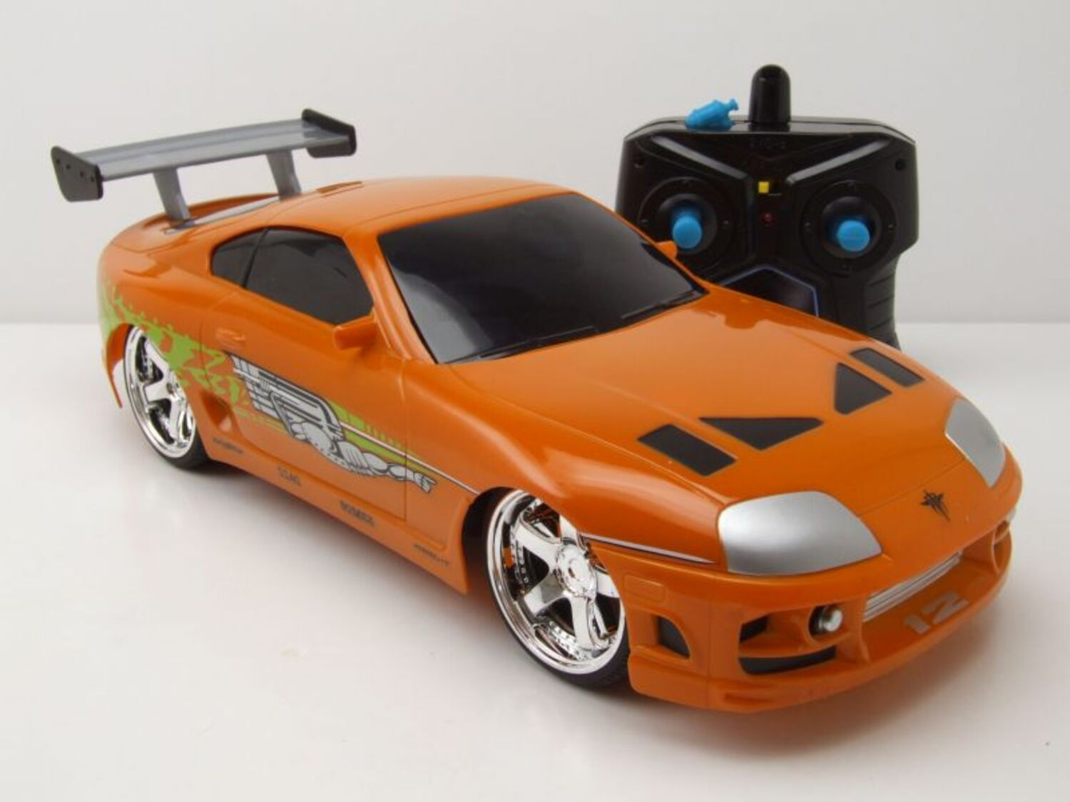 Wallpaper #aBq4T5MB1yWOL4qgT39j124 Rc Toyota Supra 1995 Orange Almost Furious with Radio Remote Control