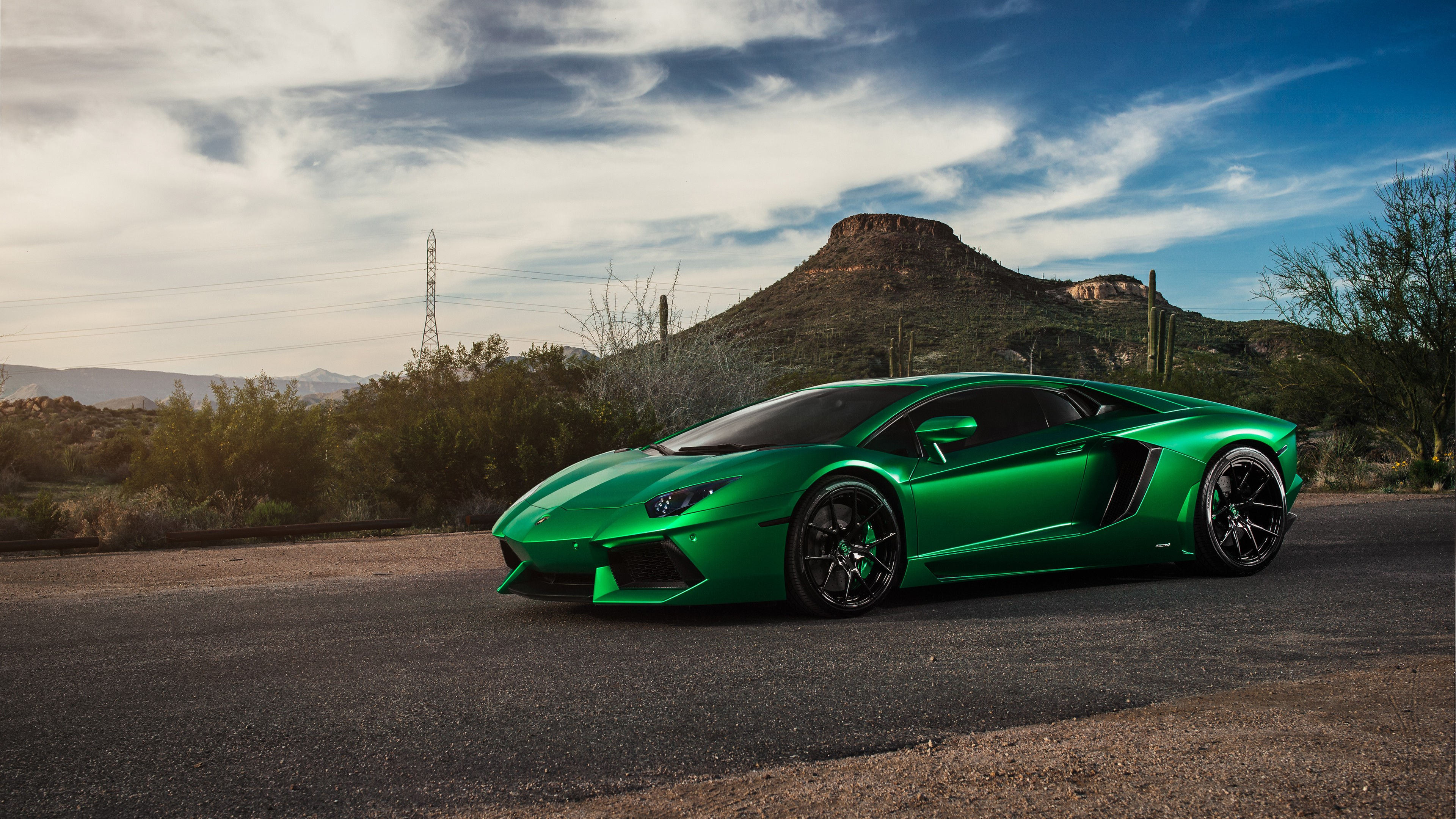 Wallpaper #h0W5j44B7YBJg1BVNp1_27 Lamborghini Aventador Green 4K HD Cars 4K Wallpapers Images