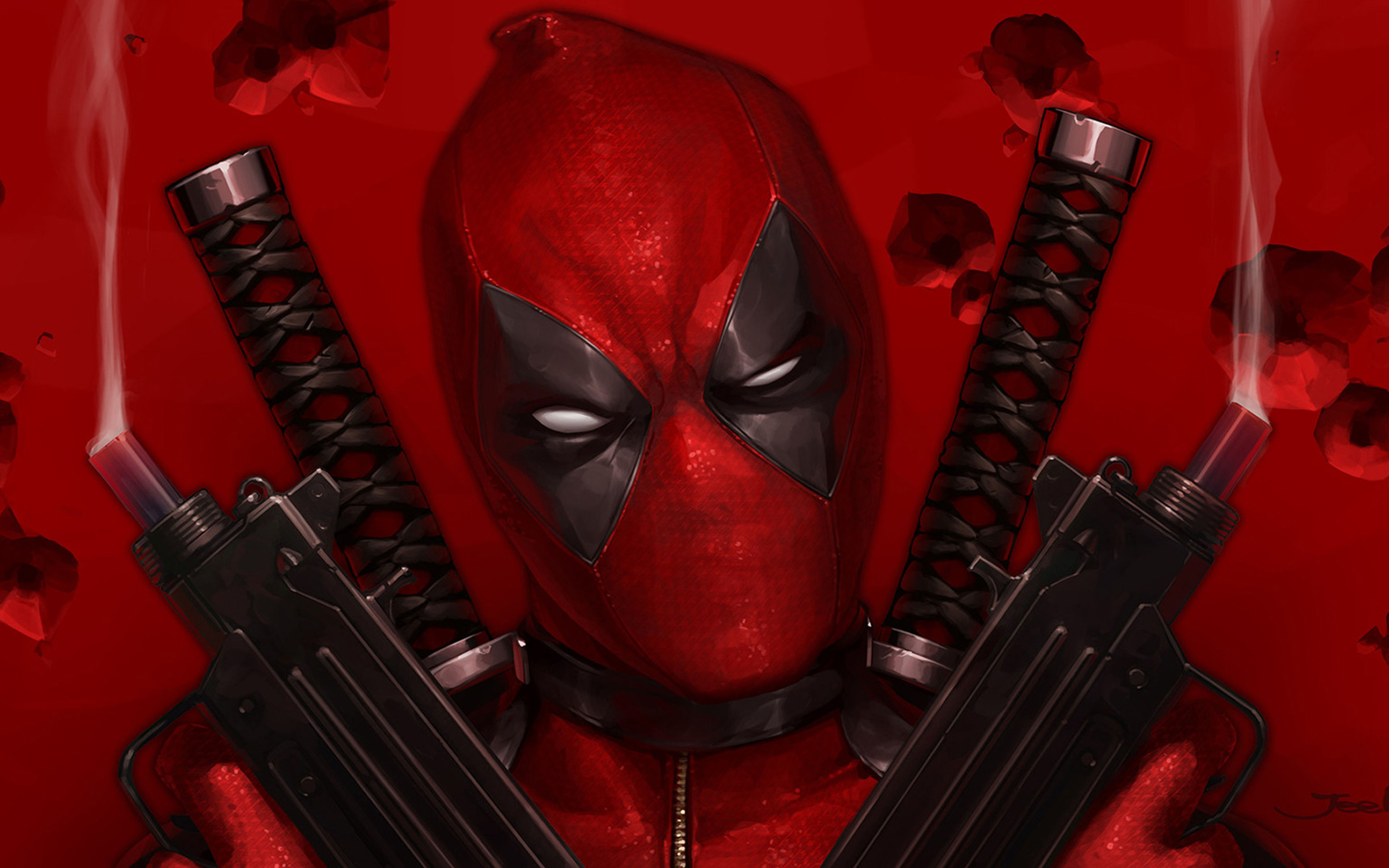 Wallpaper #M7gdTJIBJvJKYCmEwdEf2 3840x2400 Deadpool with Guns Up Art 4K HD 4K Wallpapers Images