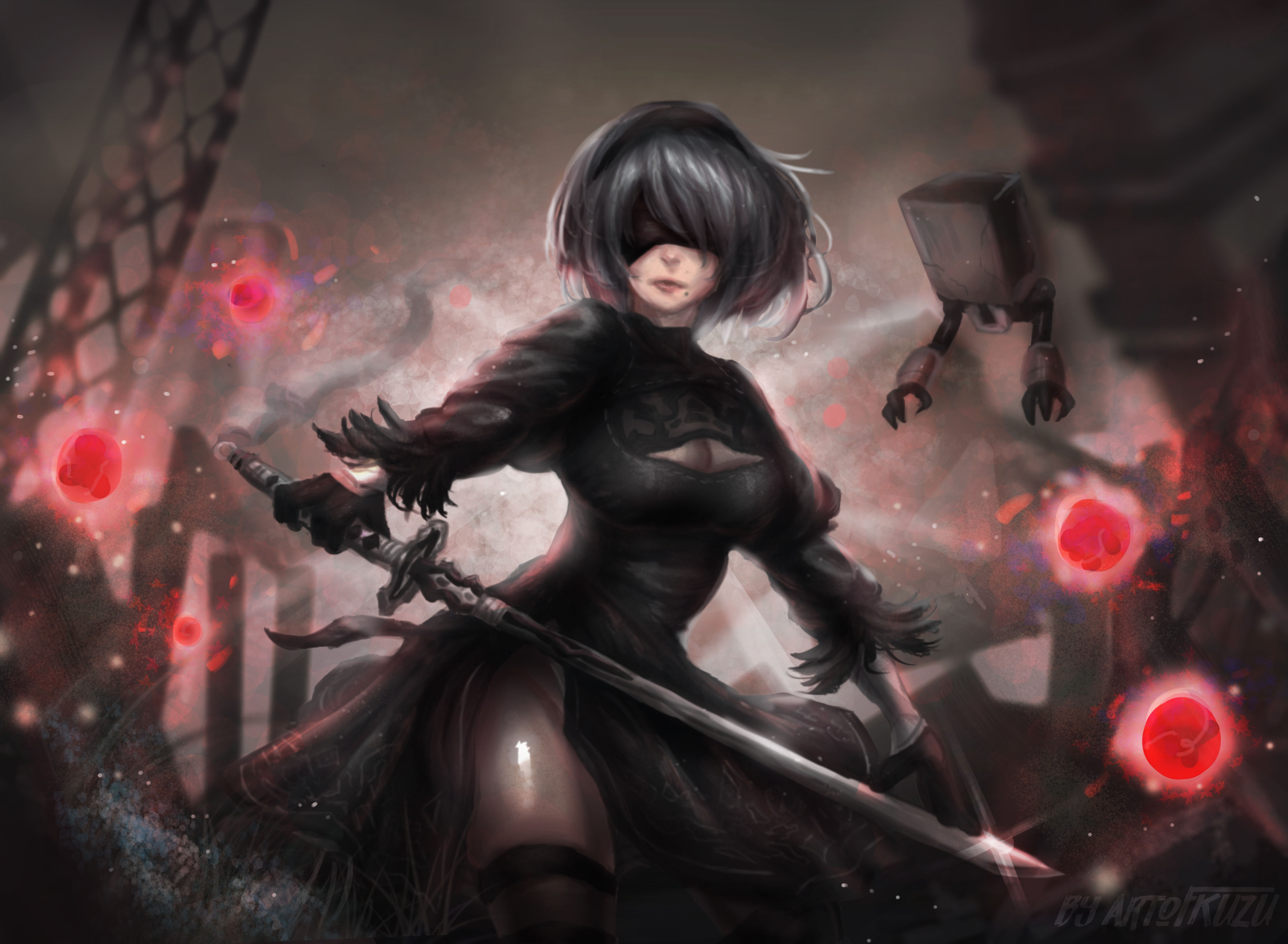 Wallpaper #cUUvlI4B7YBJg1BVe5-a36 2b Nier Automat Art HD Games 4K Wallpapers Images Bac Vrogueco