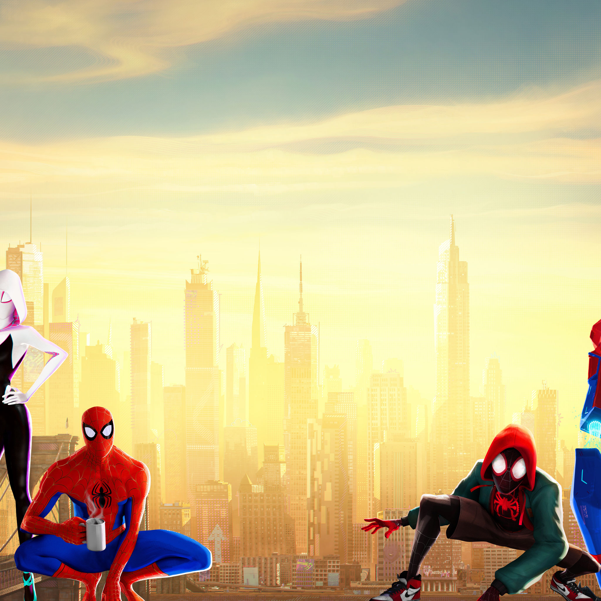 Wallpaper #RGdL8JIBSpphPi3-J2YS351 2048x2048 Spiderman into the Spider Verse 15k iPad Air HD 4K Wallpapers