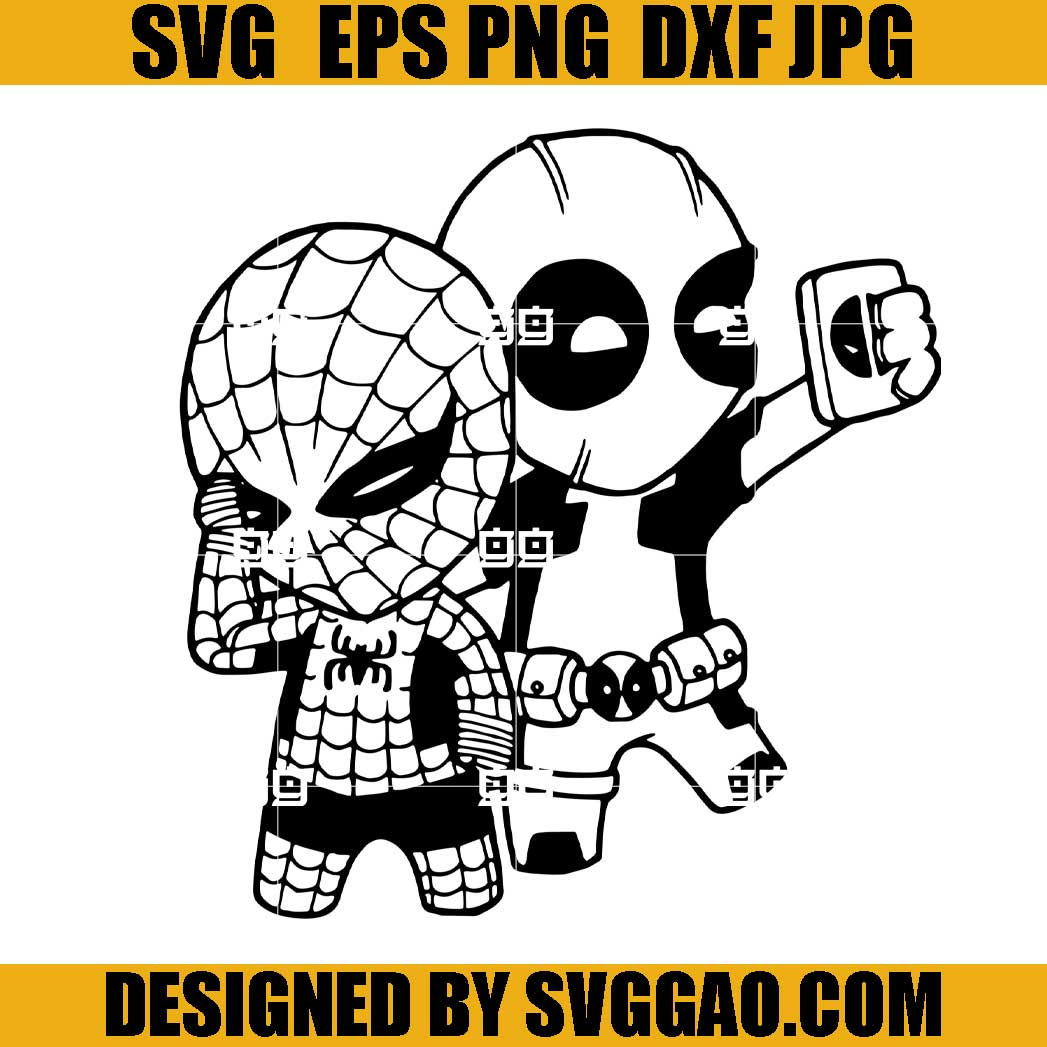 Wallpaper #_jNYM5MBcgDP3FvJV6ps70 Deadpool Chibi Svg Spiderman Chibi Svg