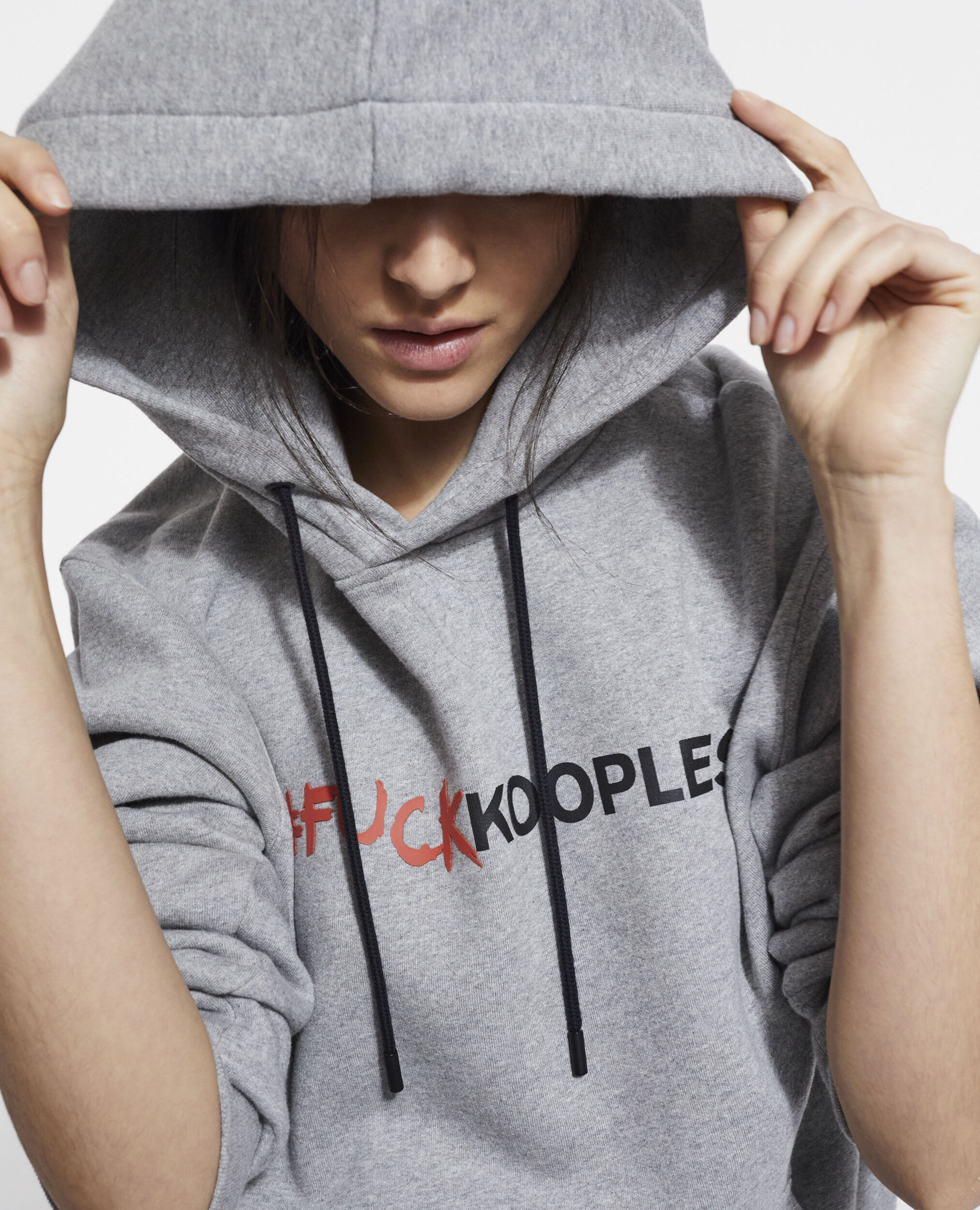 Wallpaper #6meX-5IBSpphPi3-7JR2283 Gray Sweatshirt with Logo the Kooples