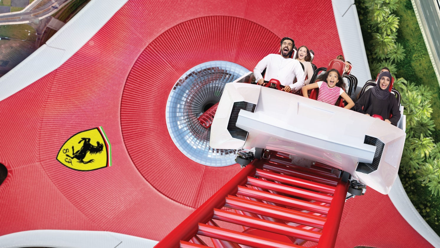 Wallpaper #p8lljpcB-VVLIetlc2pg83 Ferrari World Roller Coaster