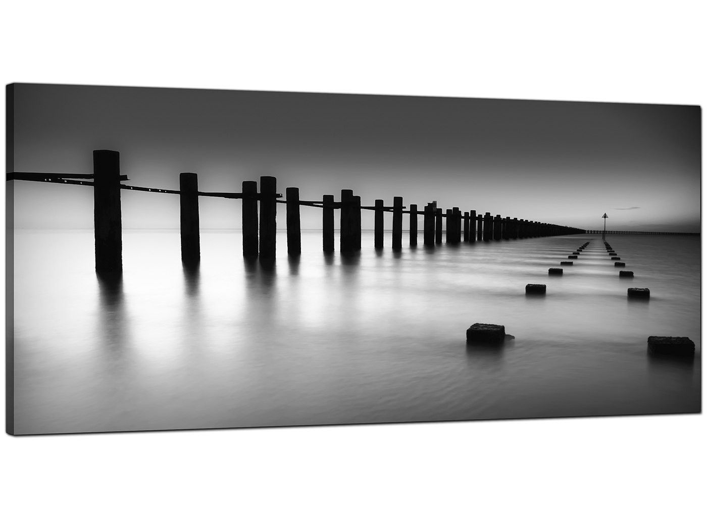 Wallpaper #xQOFYpMBpyOg8YnEvdI-150 Modern Black and White Canvas Art of the Sea