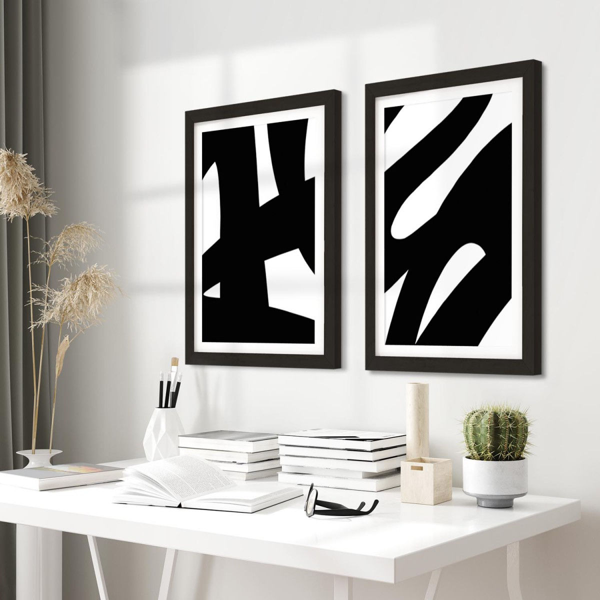 Wallpaper #2GeMA5MBSpphPi3-T7Po20 Black White Framed Prints and Pictures Art 2fb532 112cm Xl Set Artwork