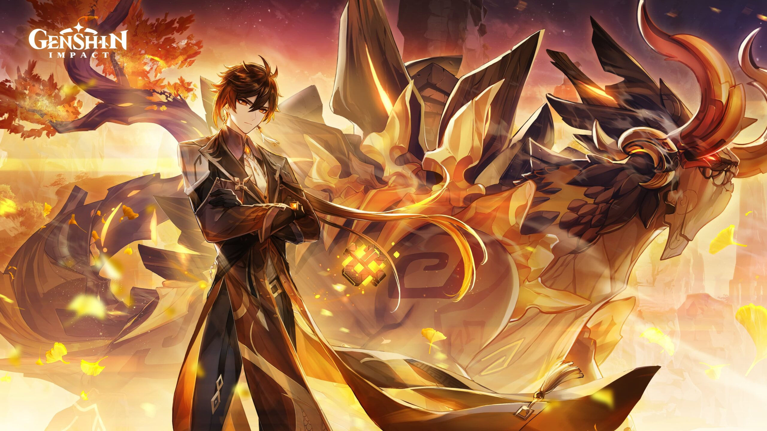 Wallpaper #OBzbQJMB8JfcLg2J8vfe230 Genshin Impact Zhongli Character Ascension and Talent Level Up