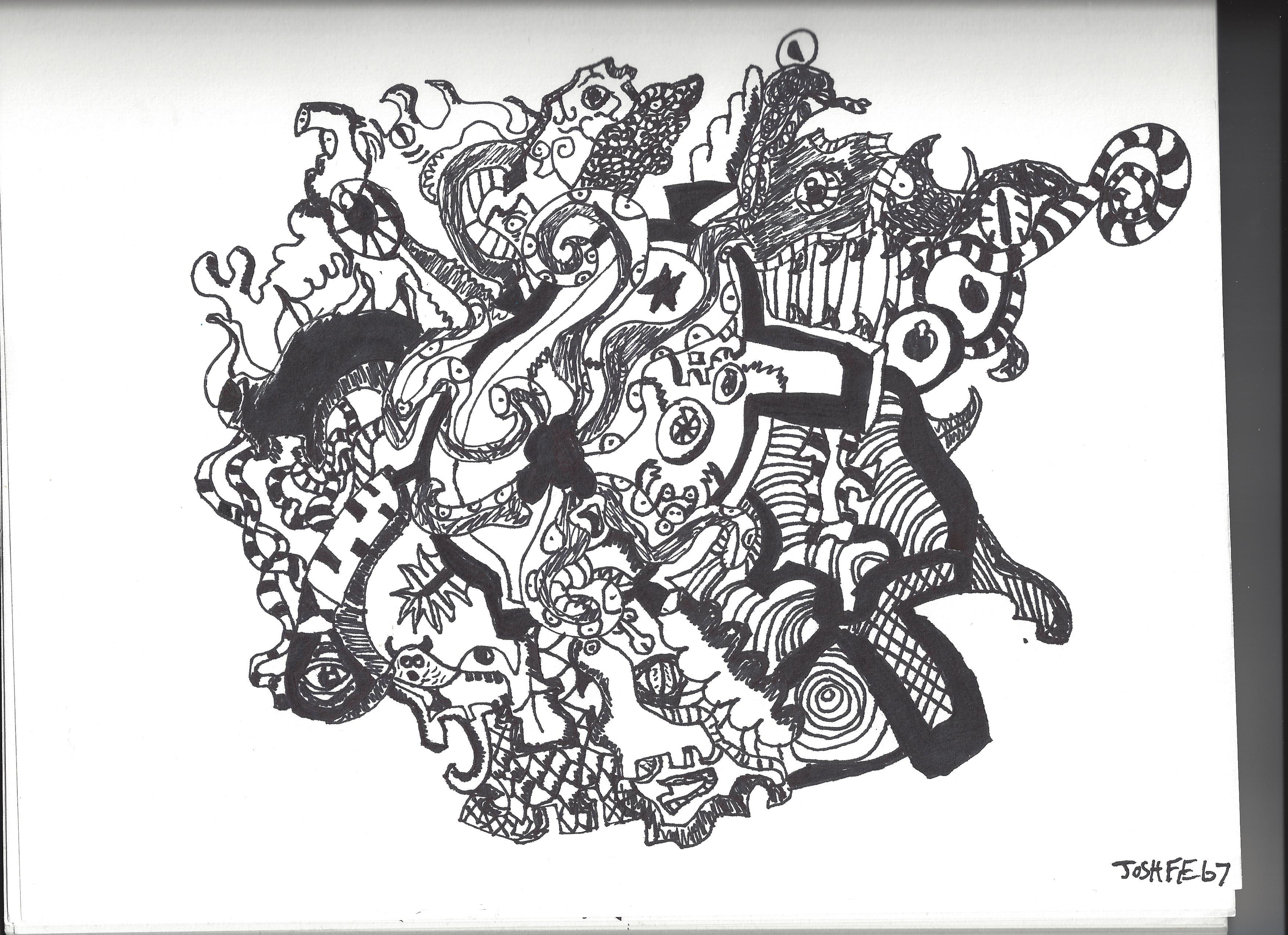 Wallpaper #3WdzBJMBSpphPi3-77fu13 Random Abstract Drawing with Sharpies by Joshm99 on Deviantart