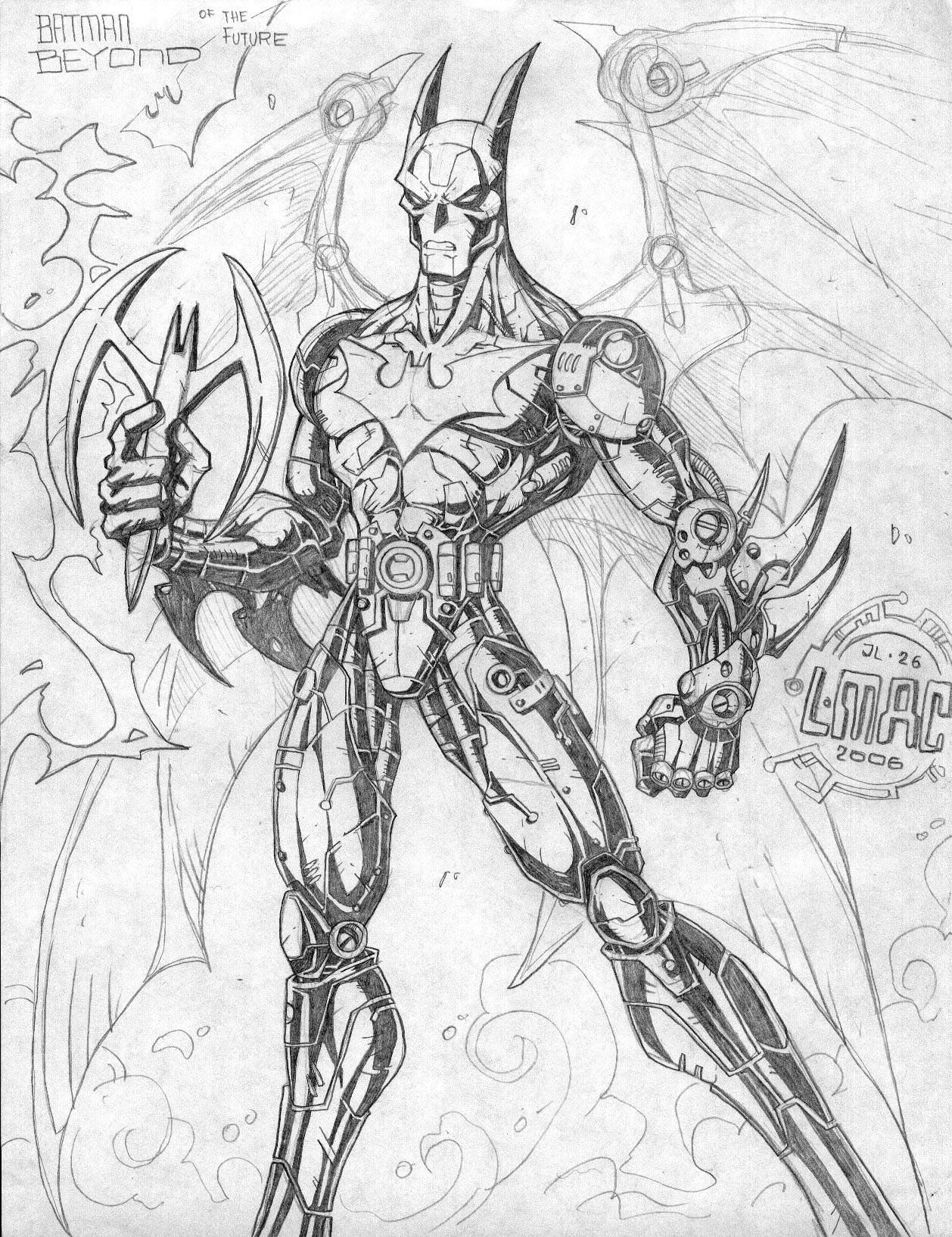 Wallpaper #VHNEho4BFI5NbQksDR8X21 Batman Beyond Concept Art