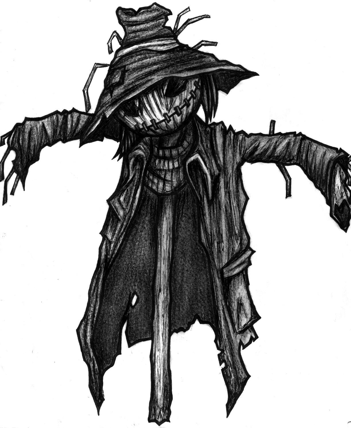 Wallpaper #NBlfHo8BtGB6xQ78fXmX16 Scarecrow Original Sketch by Aranaea on Deviantart