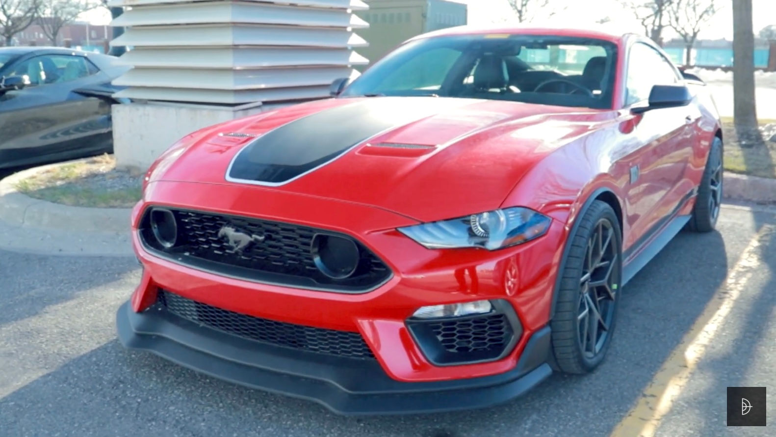 Wallpaper #X2hEJJMBSpphPi3-0zjQ20 Race Red Mach 1 Handling Pack Spotted on Video 2015 S550 Mustang