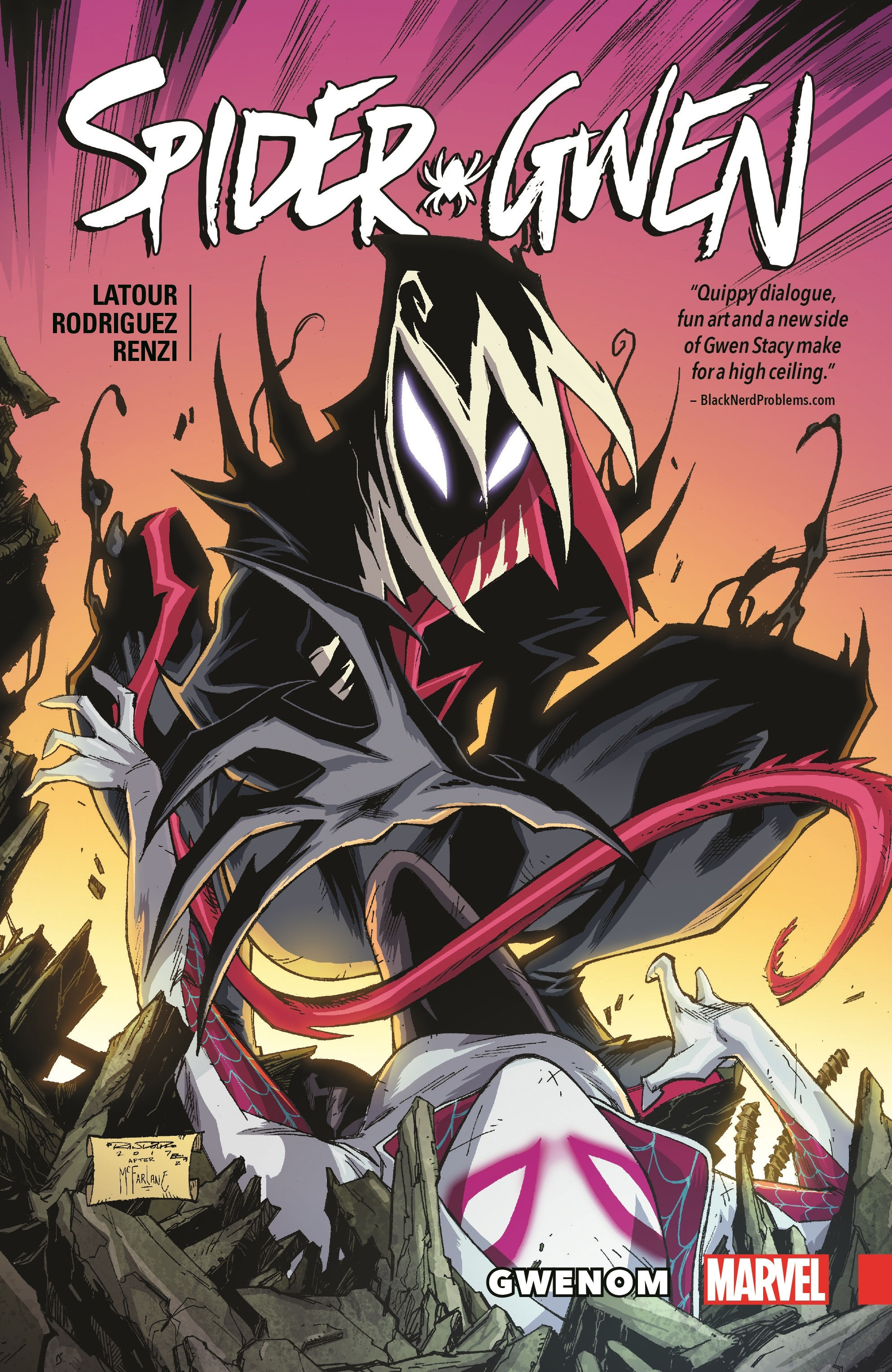 Wallpaper #x_SDOpMBKFX8bn3rH3iq224 Spider Gwen Vol 5 Gwenom Trade Paperback Comic Issues Comic