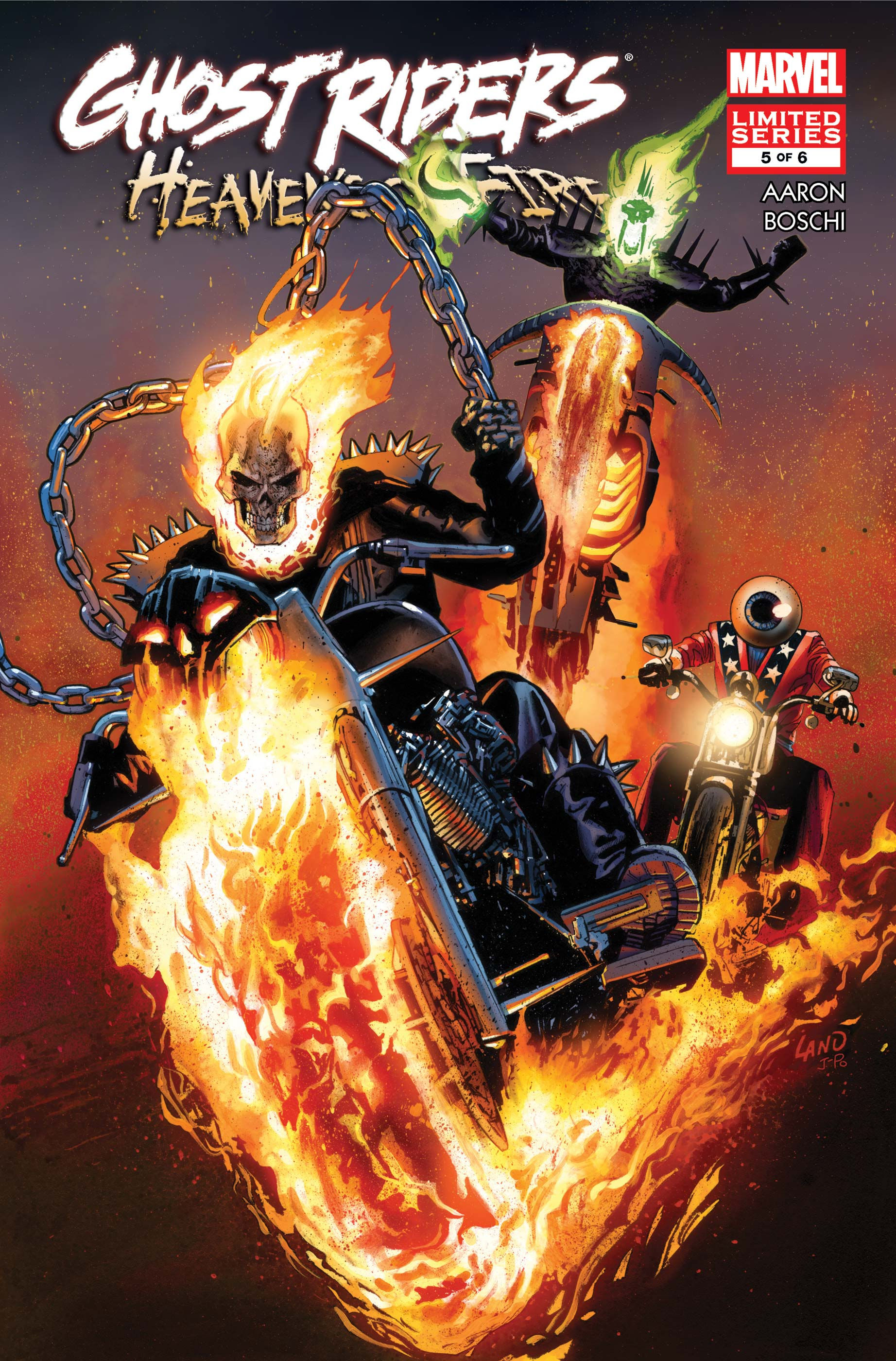 Wallpaper #8fQZOpMBKFX8bn3rGXdZ21 Ghost Riders Heavens on Fire 2009 5 Comic Issues Marvel