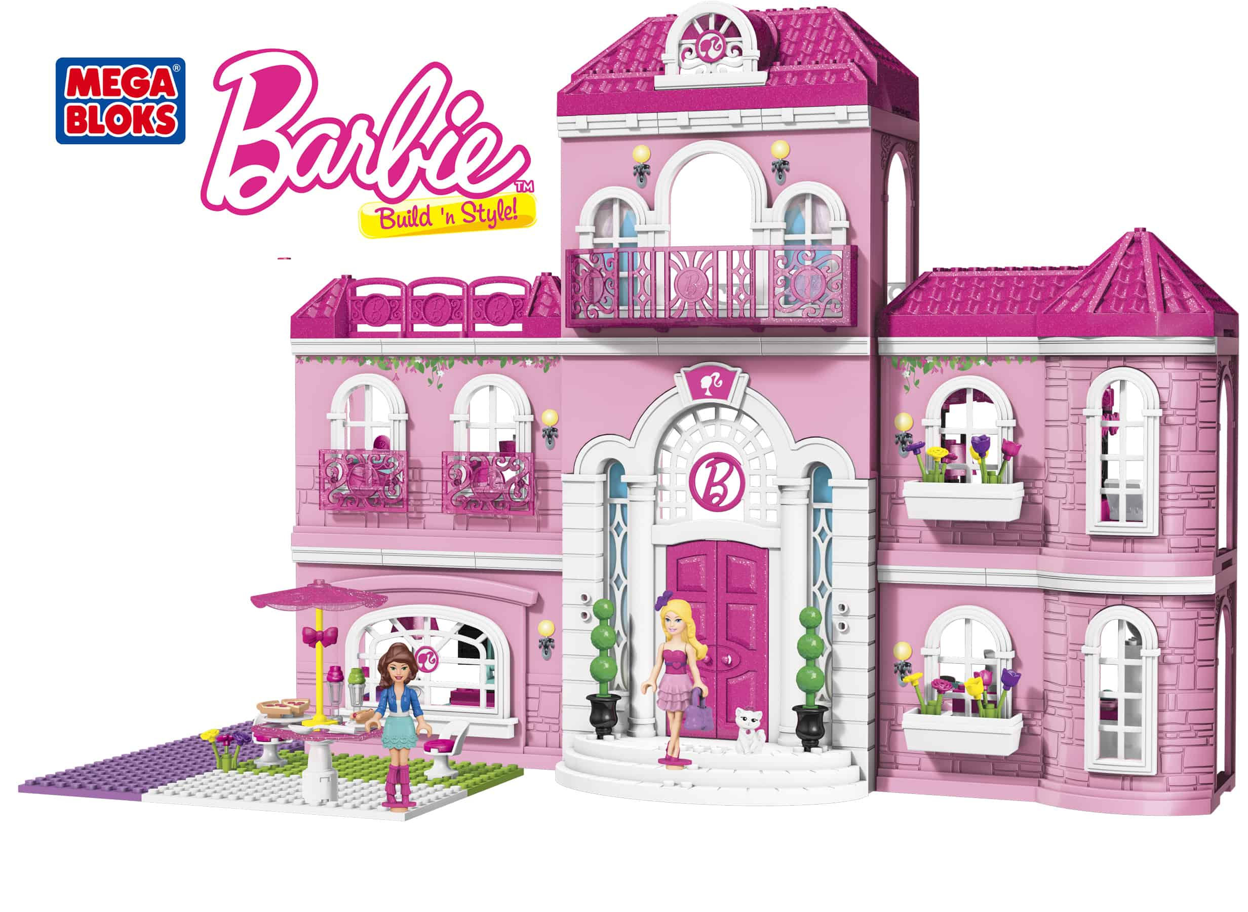 Wallpaper #1GiXGZMBSpphPi3-yhdC353 Toys Games Mega Bloks Barbie Build N Style Mansion 80229 Incomplete