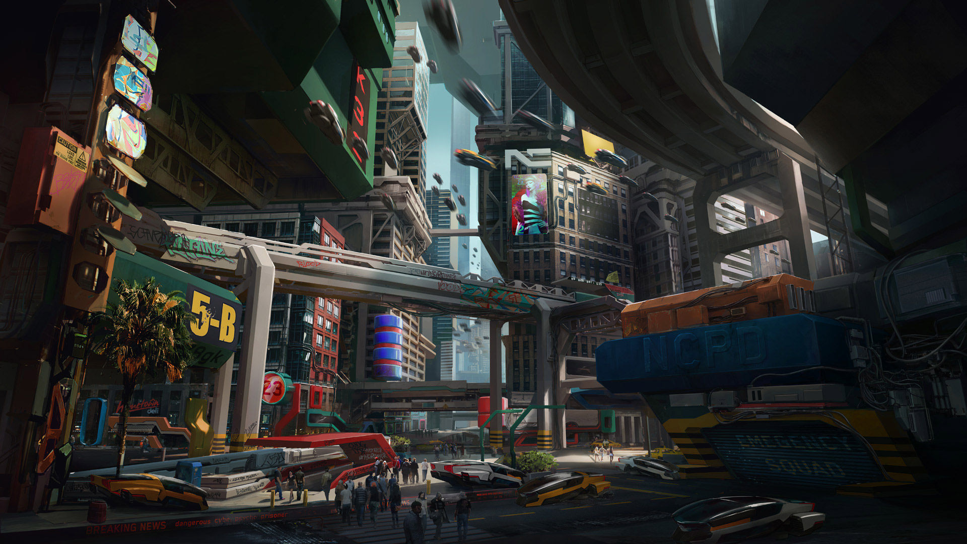 Wallpaper #cBmtBI8BtGB6xQ780k--52 Cyberpunk 2077 Nous Presente Le Quartier De Watson De La Ville Night