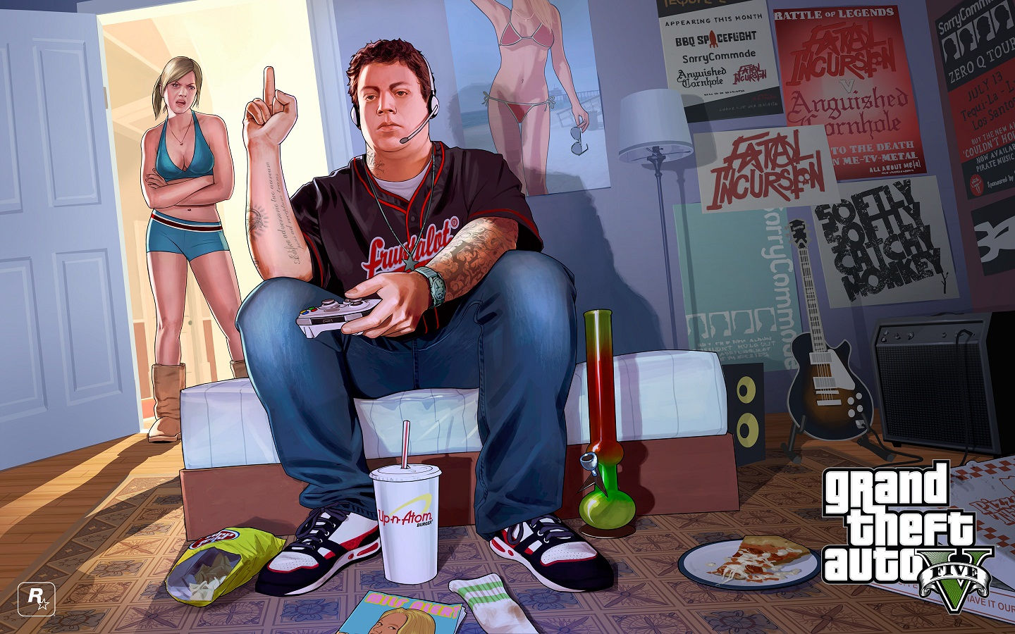 Wallpaper #5453a Gta V Xbox One Box Art Cover by Iceman423626