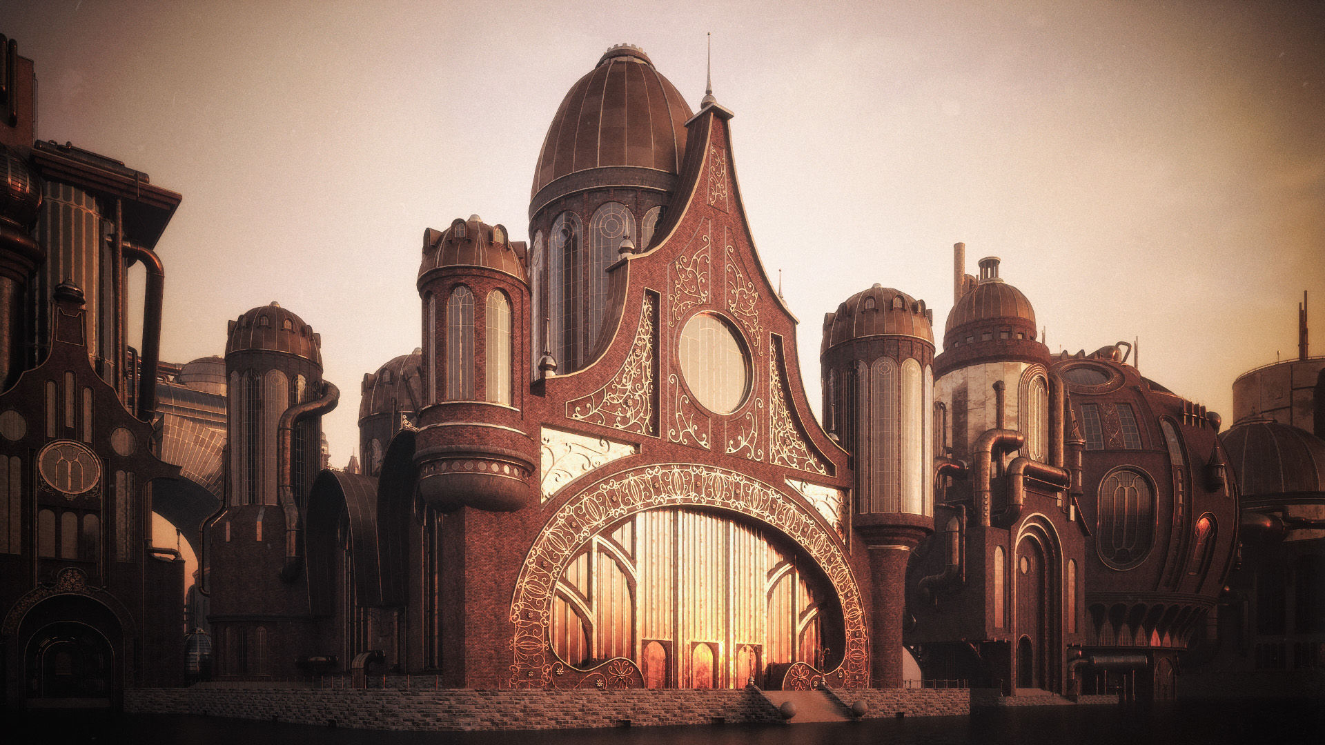 Wallpaper #FWcrDpMBSpphPi3-Remc167 Designing the Steampunk Cover Art Kitbash3d