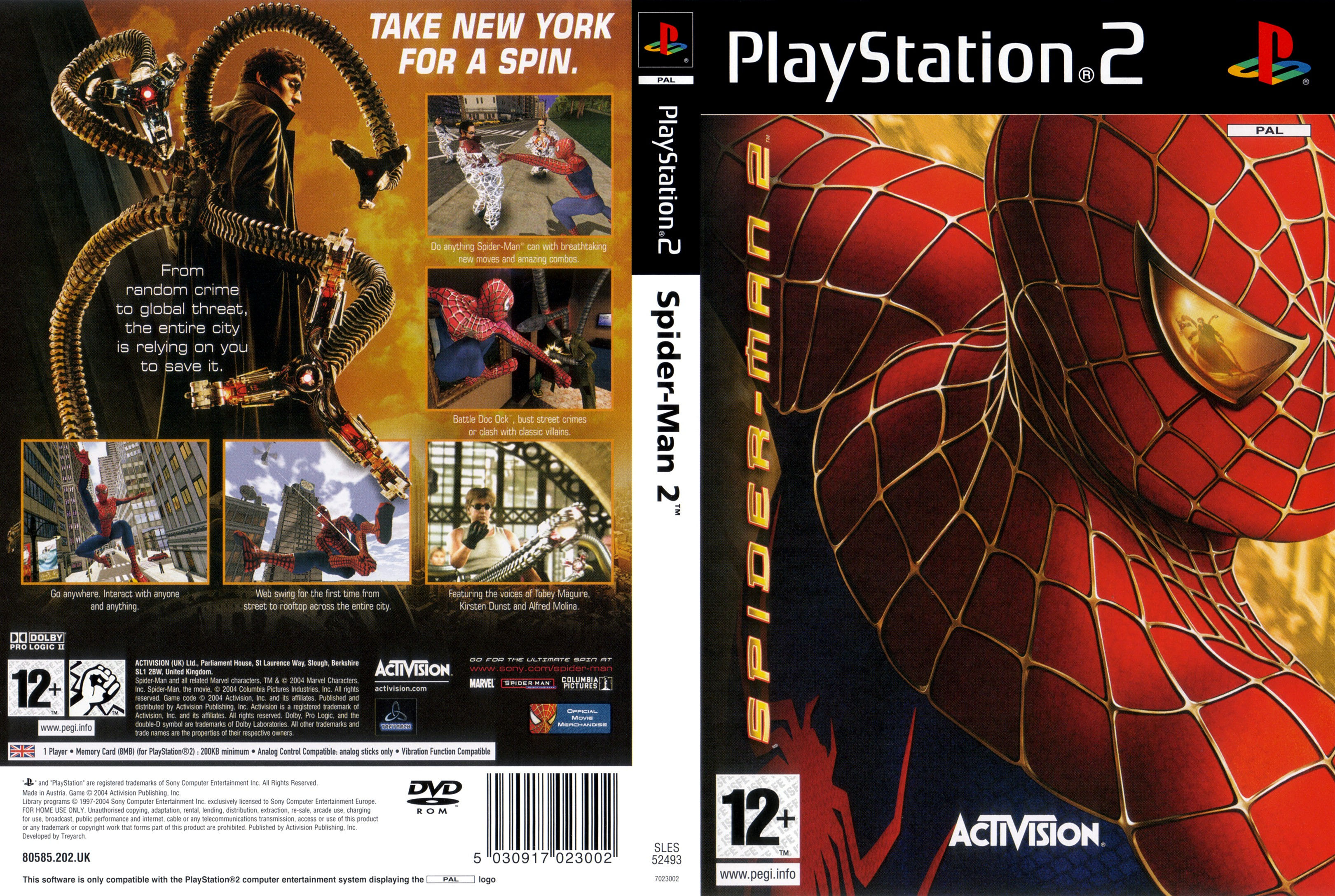 Wallpaper #0hmcEo8BtGB6xQ78DmM25 Spider Man 2 PS2 Cover