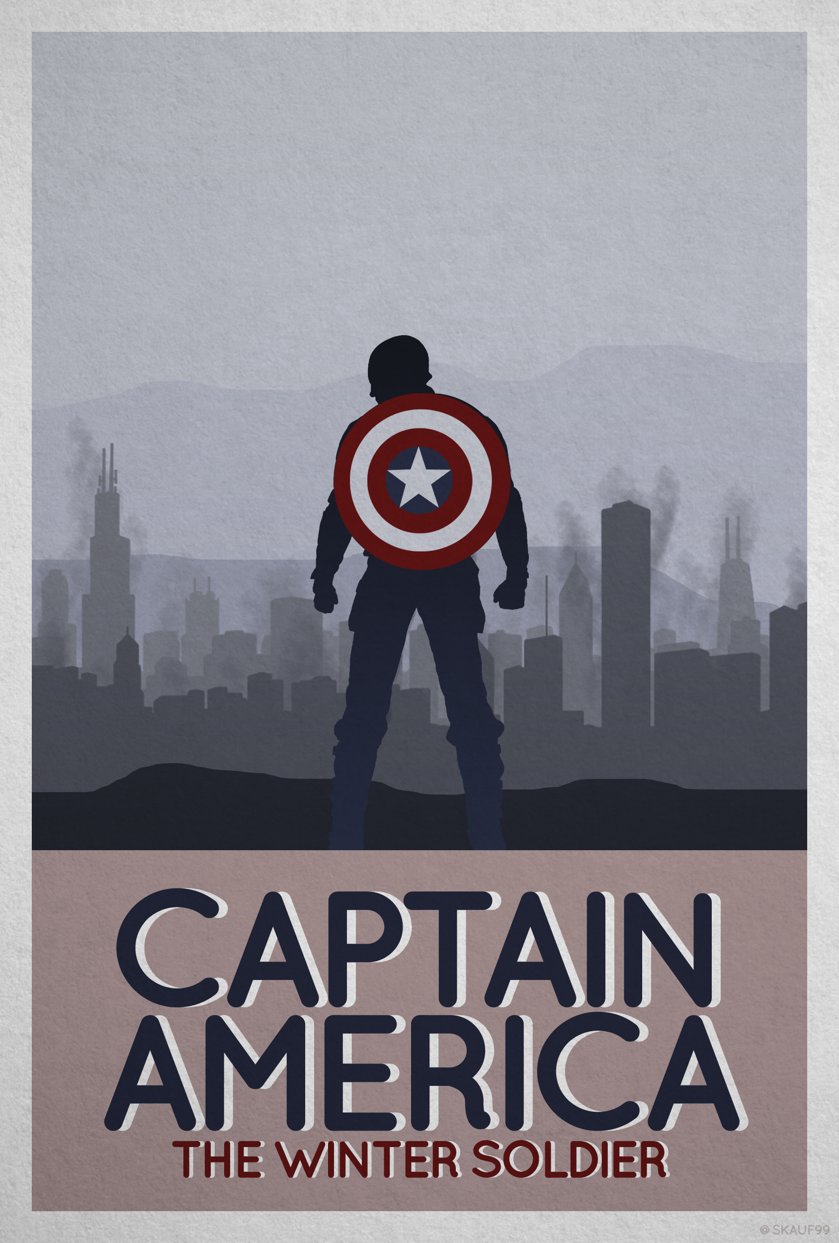 Wallpaper #LXQJxo4B_8f4nGFaGnEF57 Captain America Winter Soldier Minimalist Poster by Skauf99 on Deviantart