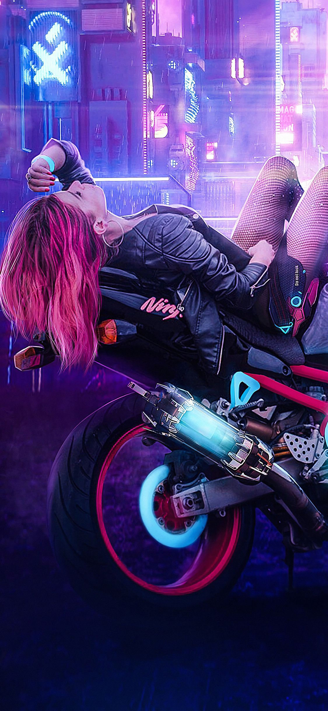 Wallpaper #eUWjj44B7YBJg1BVPp1439 Cyberpunk Motorcycle iPhone X Wallpapers Wallpaper Cave