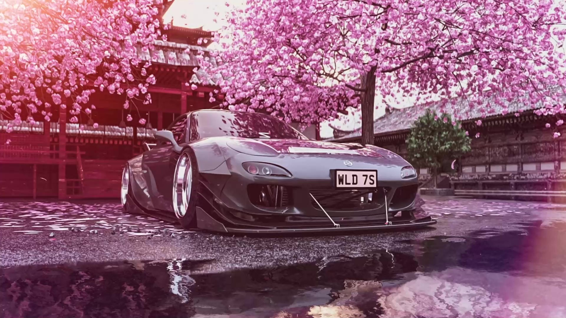 Wallpaper #qRmzDo8BtGB6xQ78WVoa48 Mazda Rx 7 Cherry Blossom Live Wallpaper Wallpaperwaifu