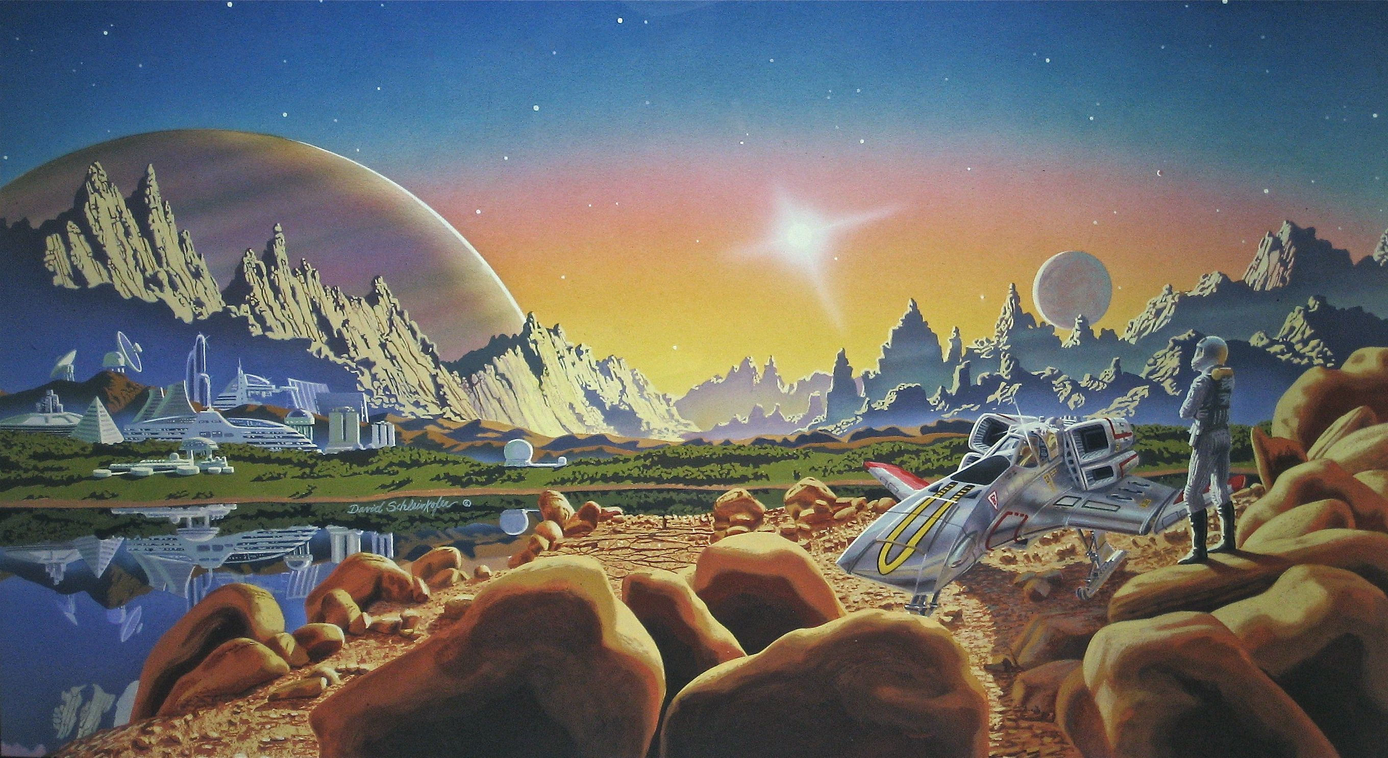 Wallpaper #4H3s7o4Bnwiau_P6aQRC16 Sci Fi Retro Futurism Telegraph