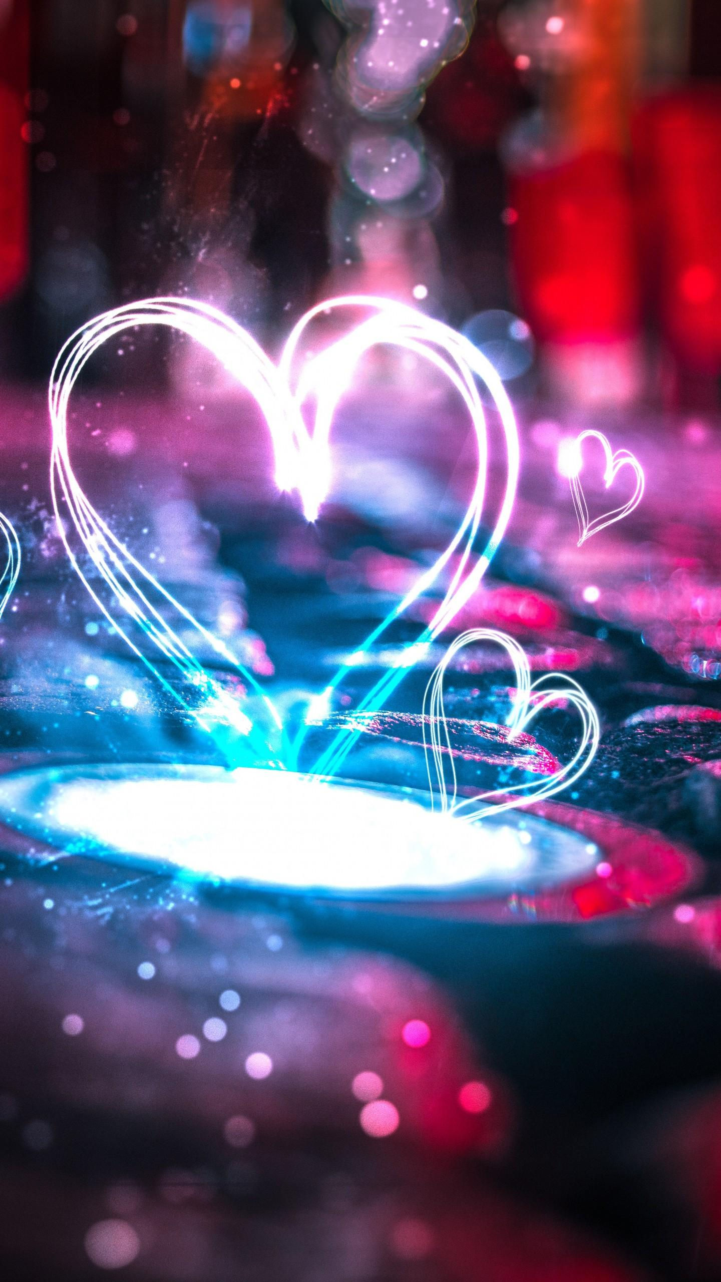 Wallpaper #t30P9I4Bnwiau_P6pg7_54 Black Aesthetic Wallpaper Neon Heart Donde Puedes Encontrar La Foto