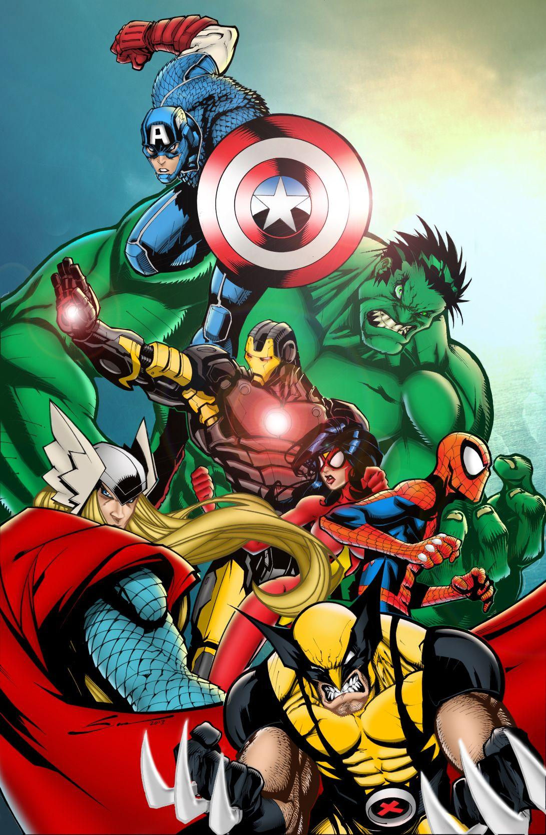 Wallpaper #SADN4o4BSdW8dNou4gvJ59 Avengers Cartoon Wallpapers Wallpaper Cave