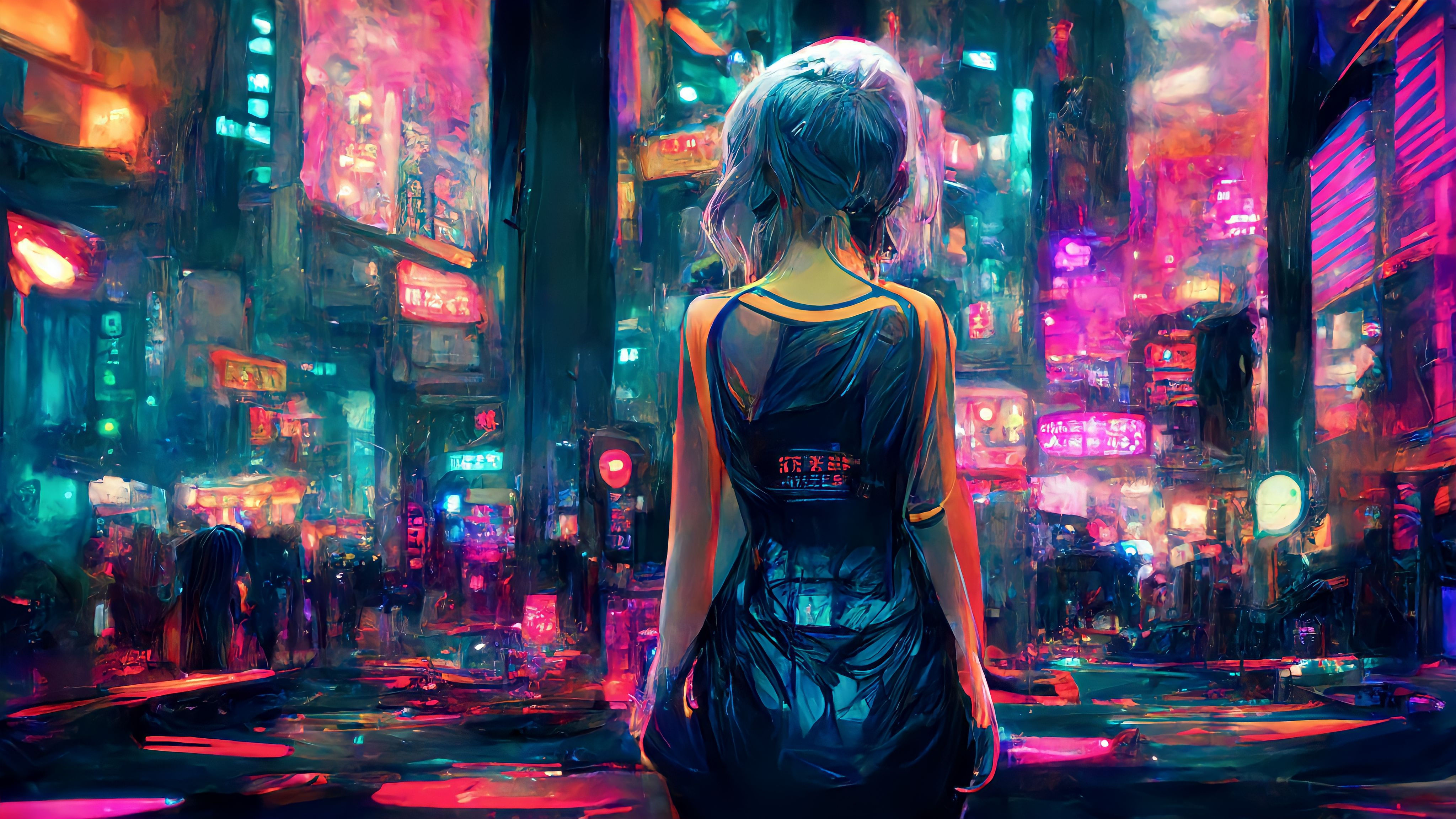 Wallpaper #OddBMpMB4Oq-IITvxDZL279 Cyberpunk Anime City Art Wallpapers Wallpaper Cave