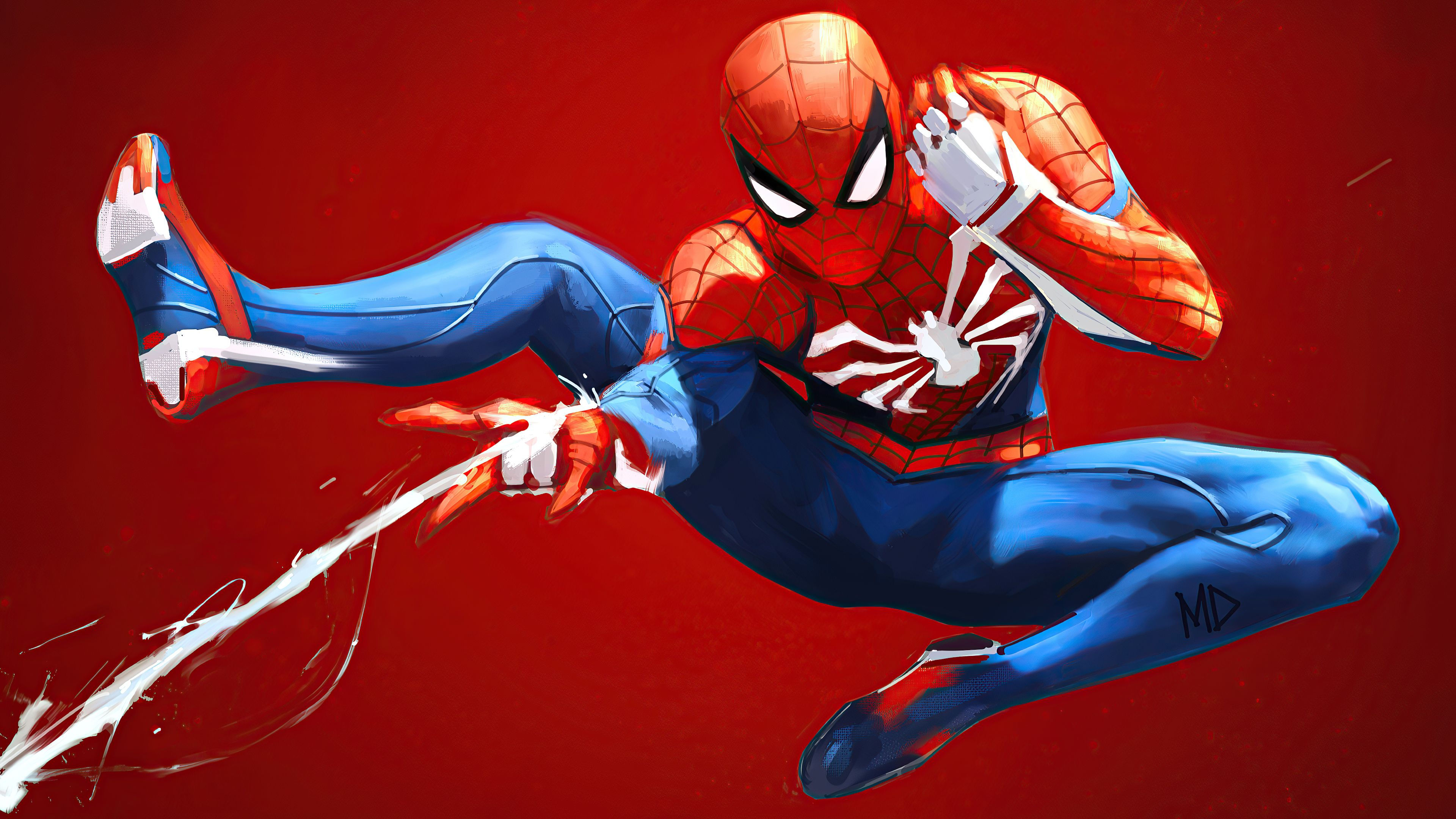 Wallpaper #7v_Ka5MB3lSXT3zUneiq32 Spider Man Shooting His Web