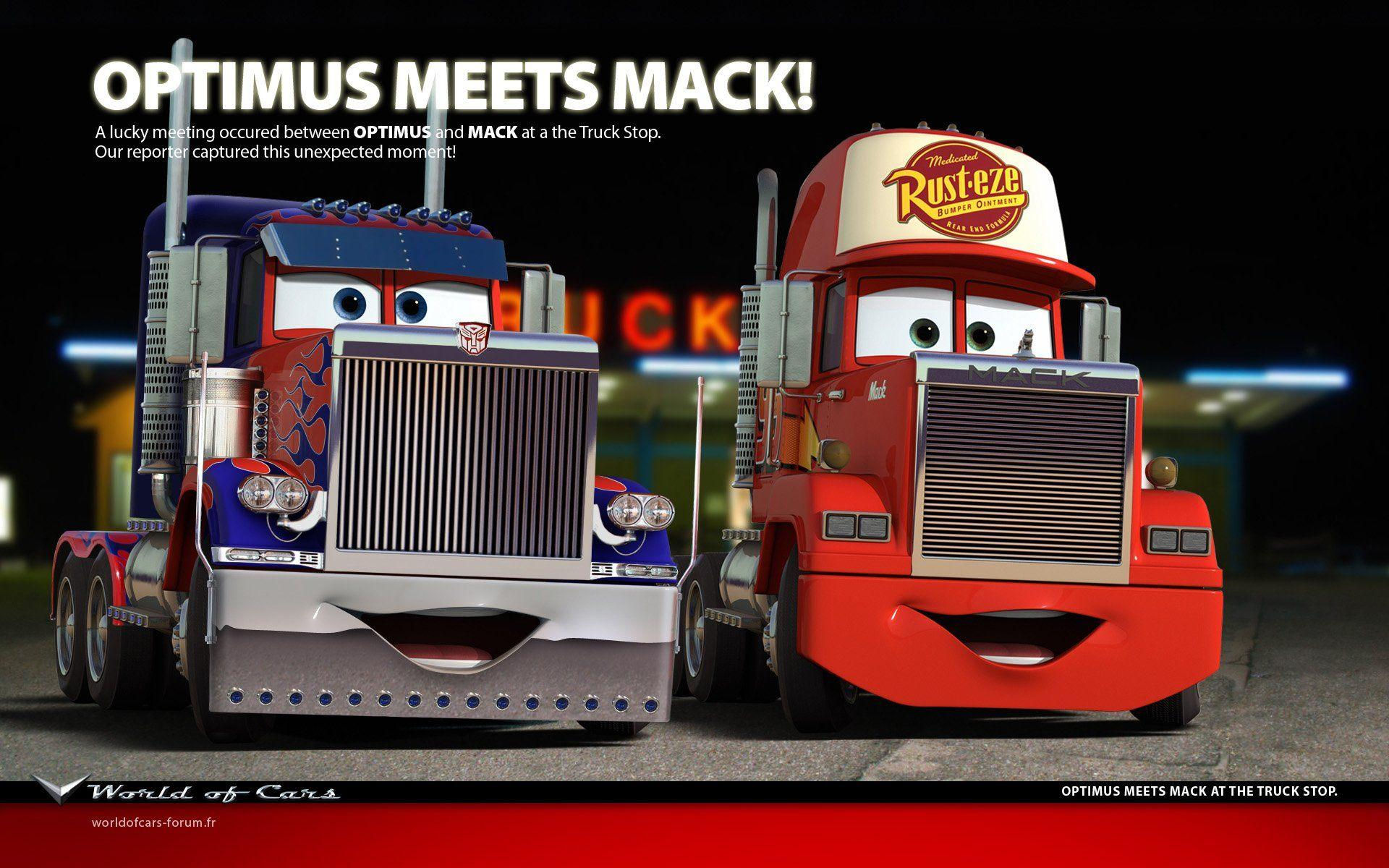 Wallpaper #813BE Mack the Truck from Disney Pixars Movie Cars Desktop Wallpaper