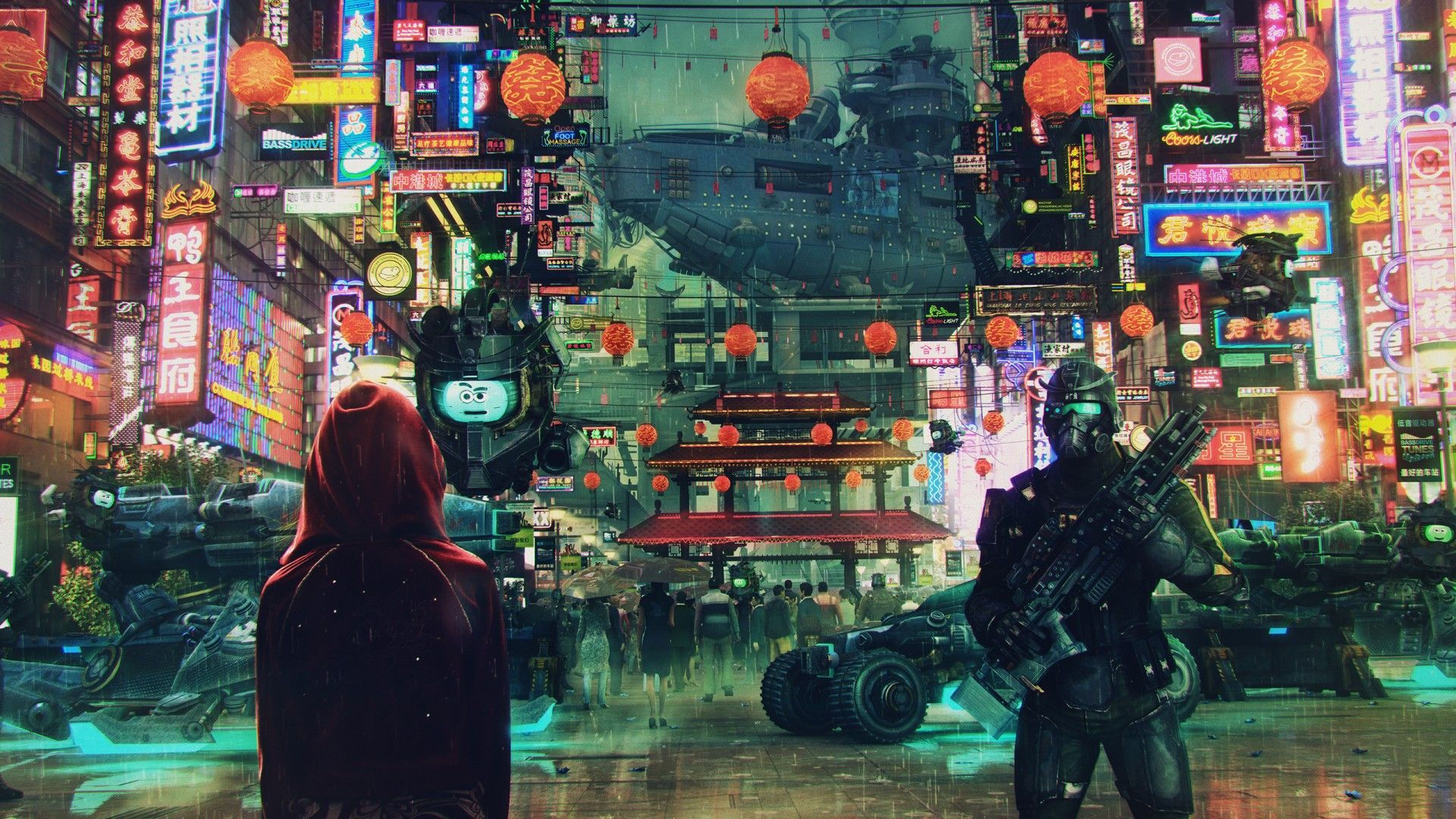 Wallpaper #XWgoHpMBSpphPi3-jyg024 Cyberpunk Japan Wallpapers Wallpaper Cave