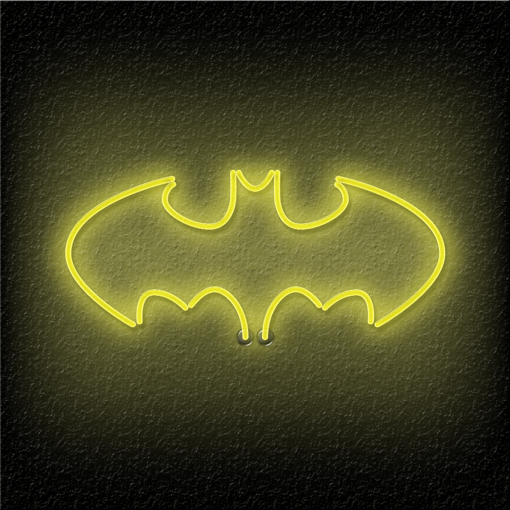 Wallpaper #A54C2 Batman Neon Glow 4K