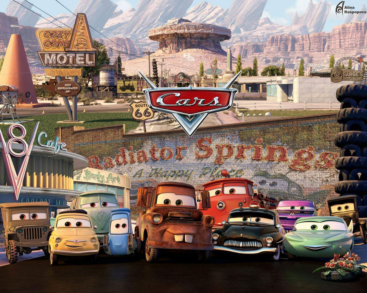 Wallpaper #04291 Radiator Springs Disney Pixar Cars Photo 33166901 Fanpop Desktop Background