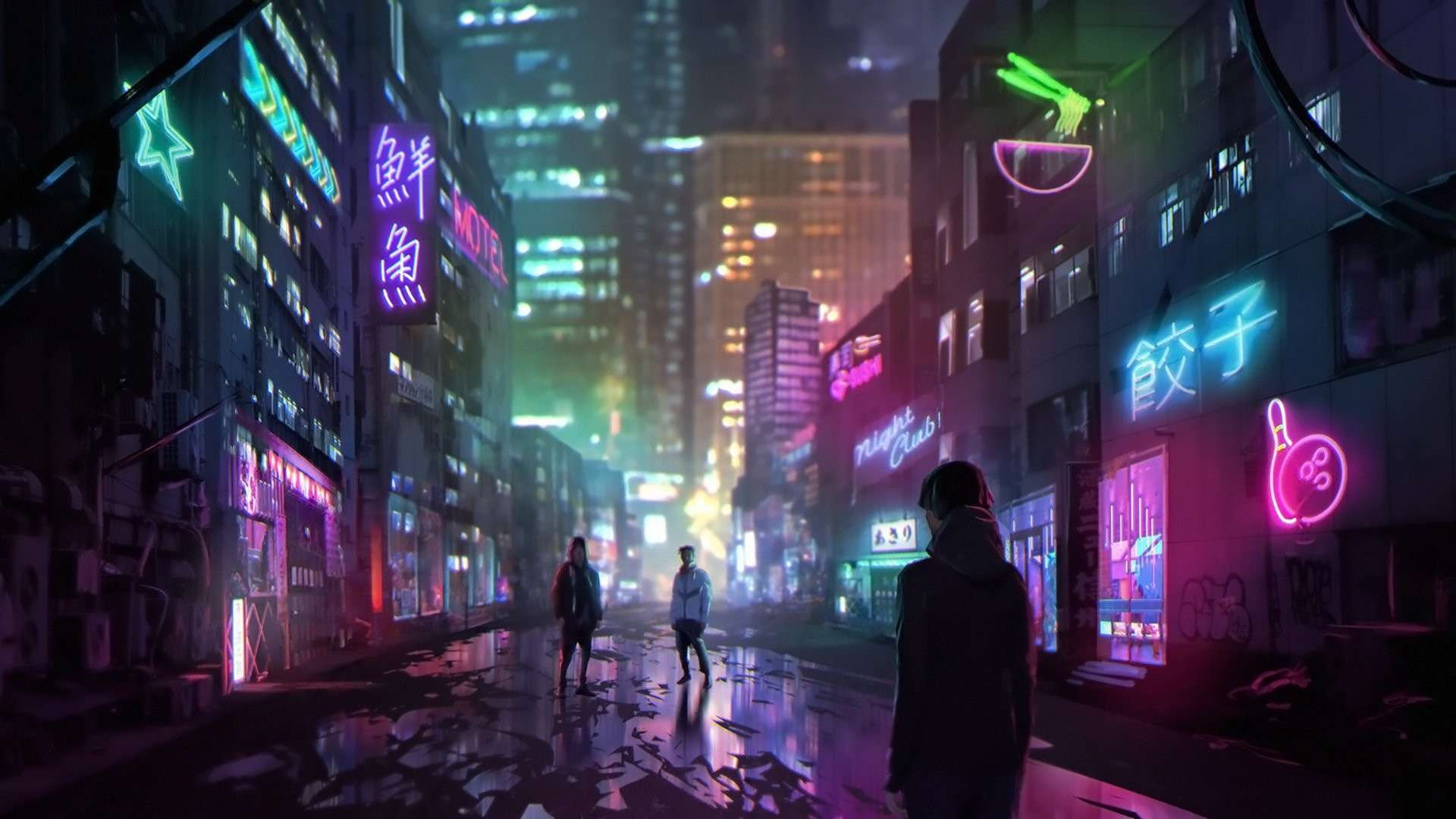 Wallpaper #JR1SLpMBlOZrFDOkytOm53 Cyberpunk Neon City Wallpapers Top Free Cyberpunk Neon City