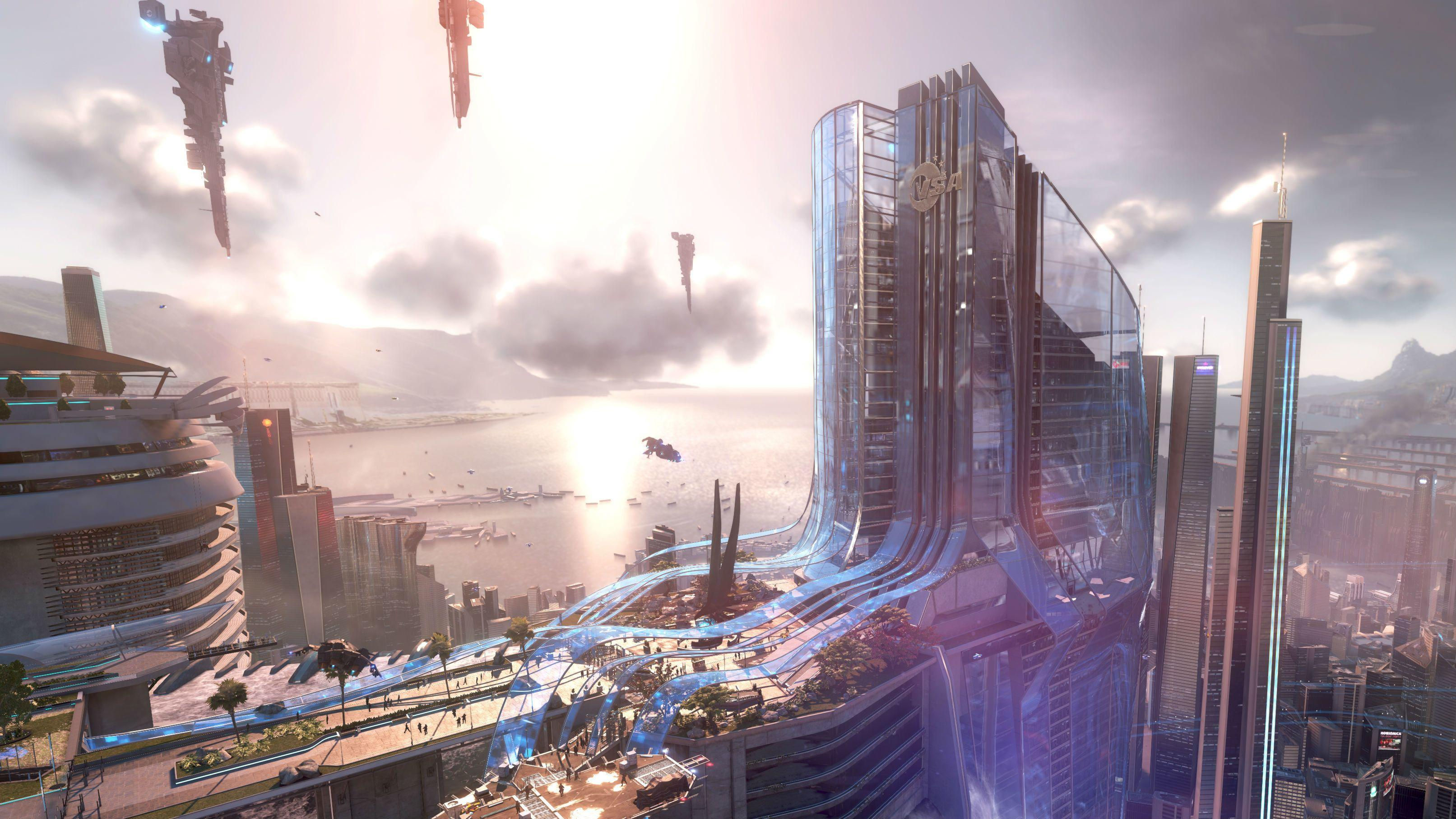 Wallpaper #IH038o4Bnwiau_P6Swvr51 Sci Fi City Wallpapers Top Free Sci Fi City Backgrounds Wallpaperaccess