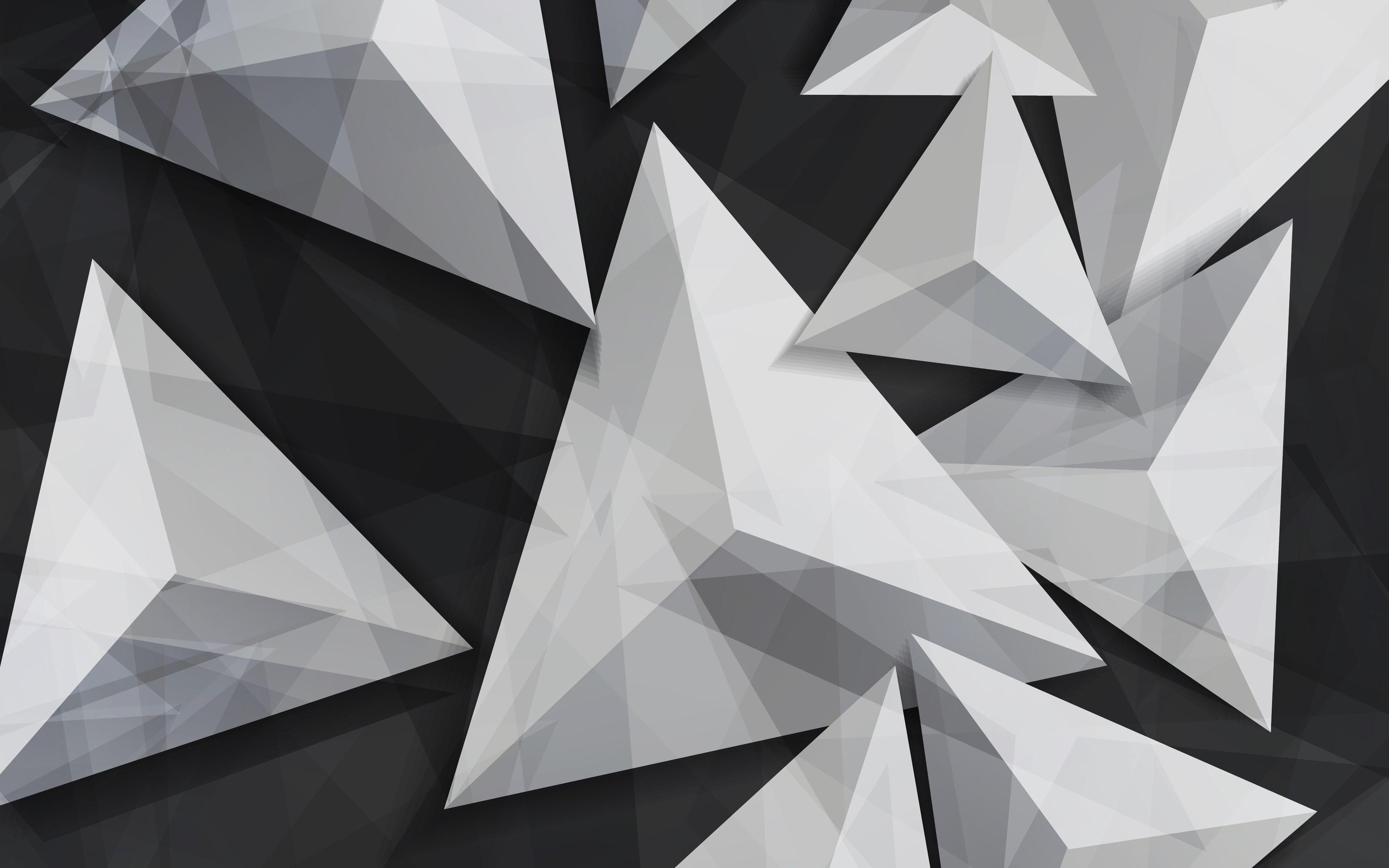 Wallpaper #f299d 3D Solid Gold Geometric Abstract Gray Triangle Background Grey Etsy