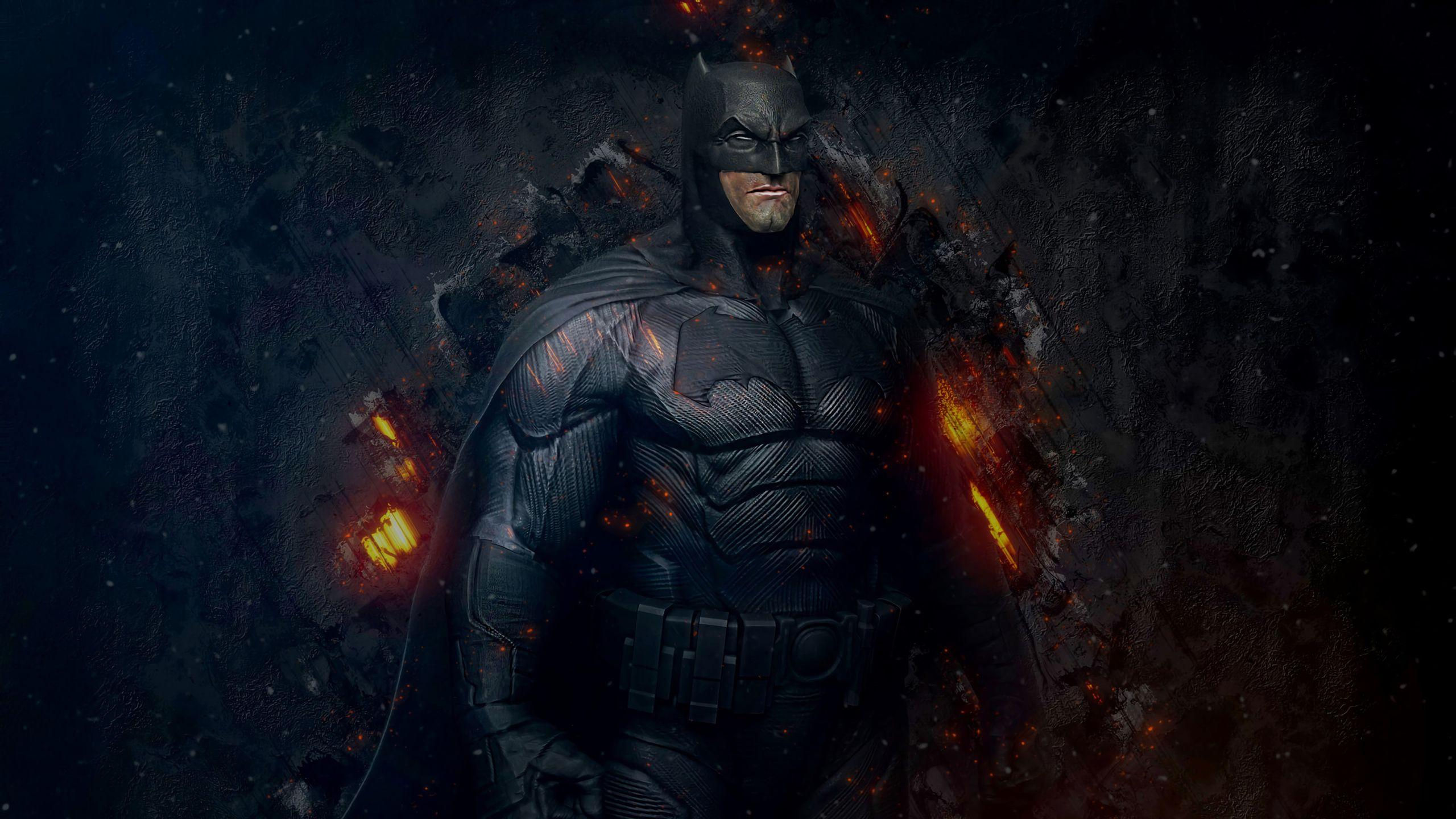 Wallpaper #OkVCjI4B7YBJg1BVj5wi25 Batman Standing in Front of a Fiery Background