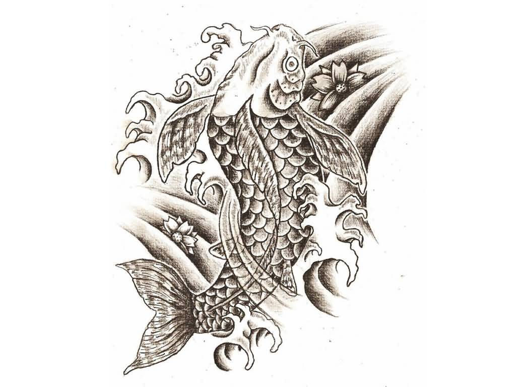Wallpaper #5e6bc Black Yellow Koi Fish Fish Koi Tattoo Png and Vector with 5016 the