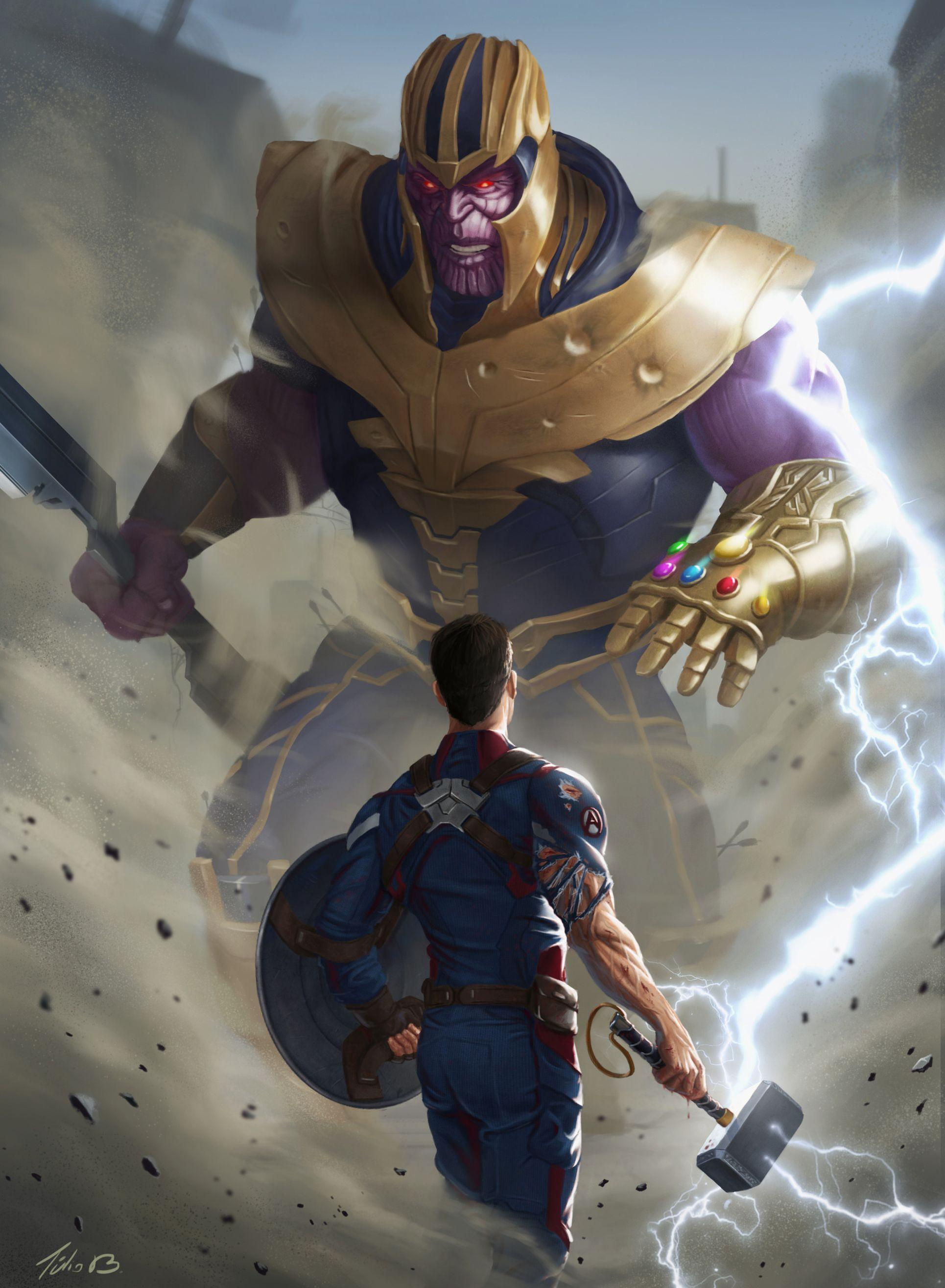 Wallpaper #JVIhNpMBMJD5Jq7_2gm0372 Thanos vs Captain America iPhone Wallpapers Top Free Thanos vs