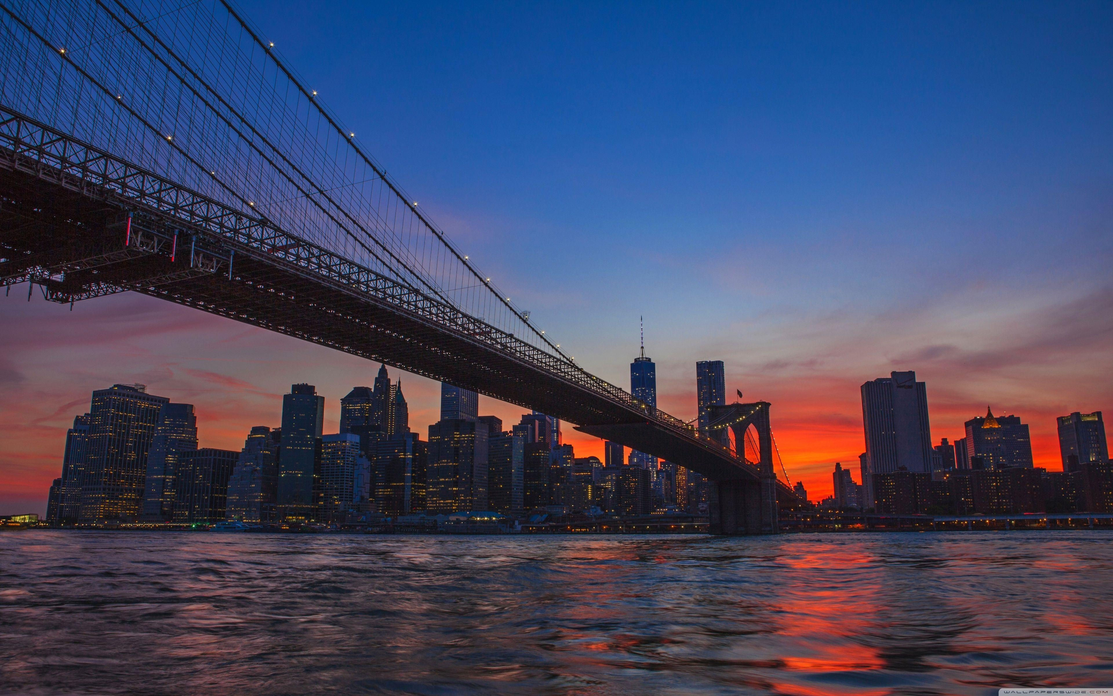 Wallpaper #66e34 Brooklyn Bridge in New York the Iconic Crossing Between Manhattan and