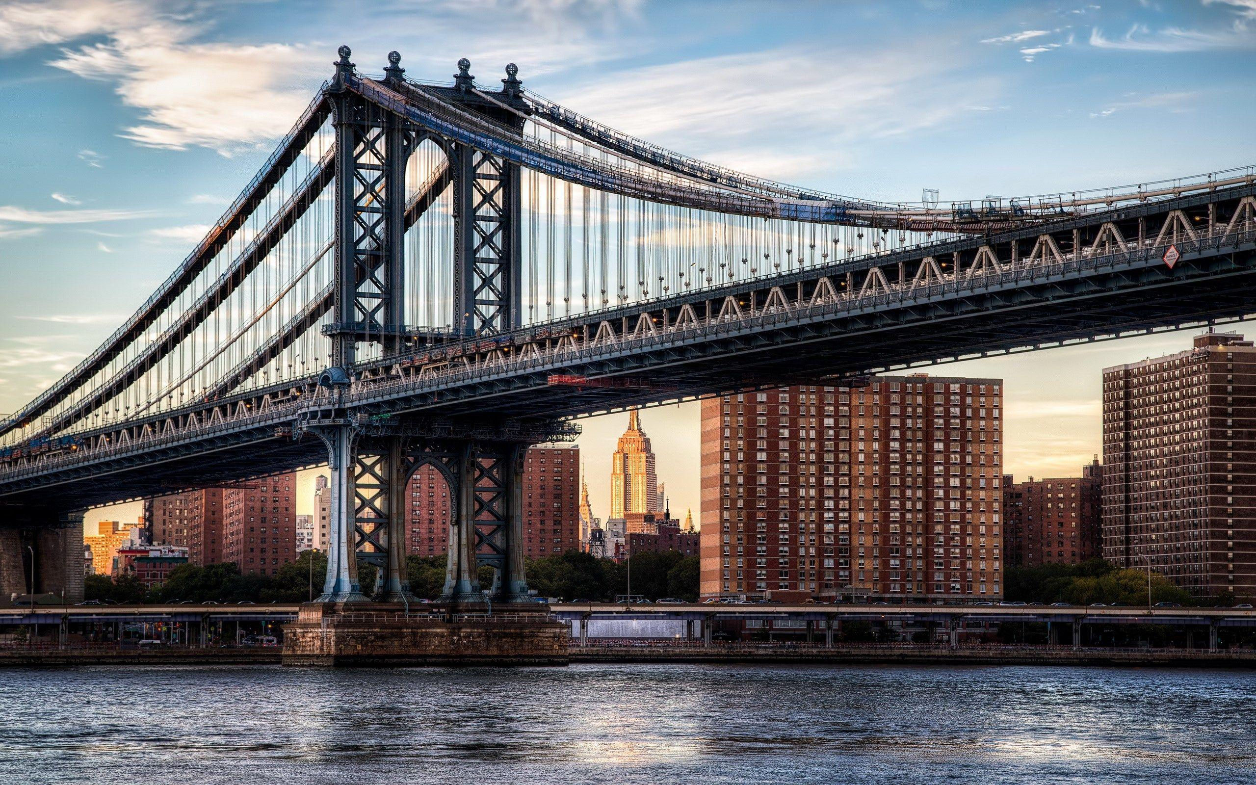 Wallpaper #66e34 Brooklyn Bridge in New York the Iconic Crossing Between Manhattan and