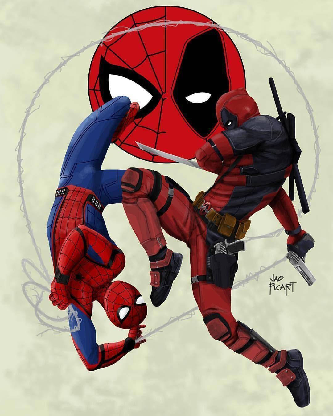 Wallpaper #pH2N8Y4Bnwiau_P6SQlv23 Deadpool and Spiderman Wallpapers Top Free Deadpool and Spiderman