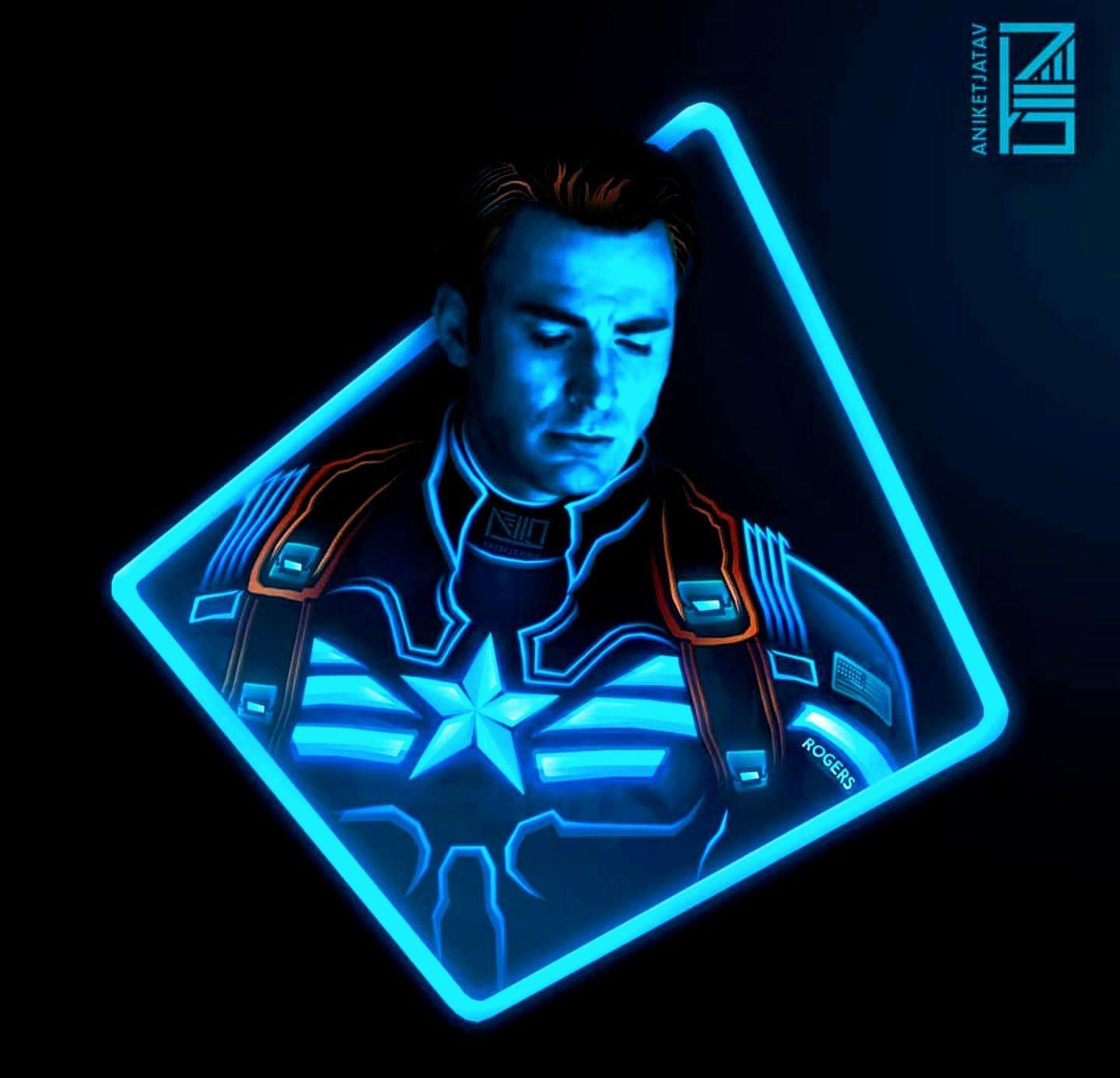 Wallpaper #dgCI6o4BSdW8dNou8Q_i20 Captain America Neon Wallpapers Top Free Captain America Neon