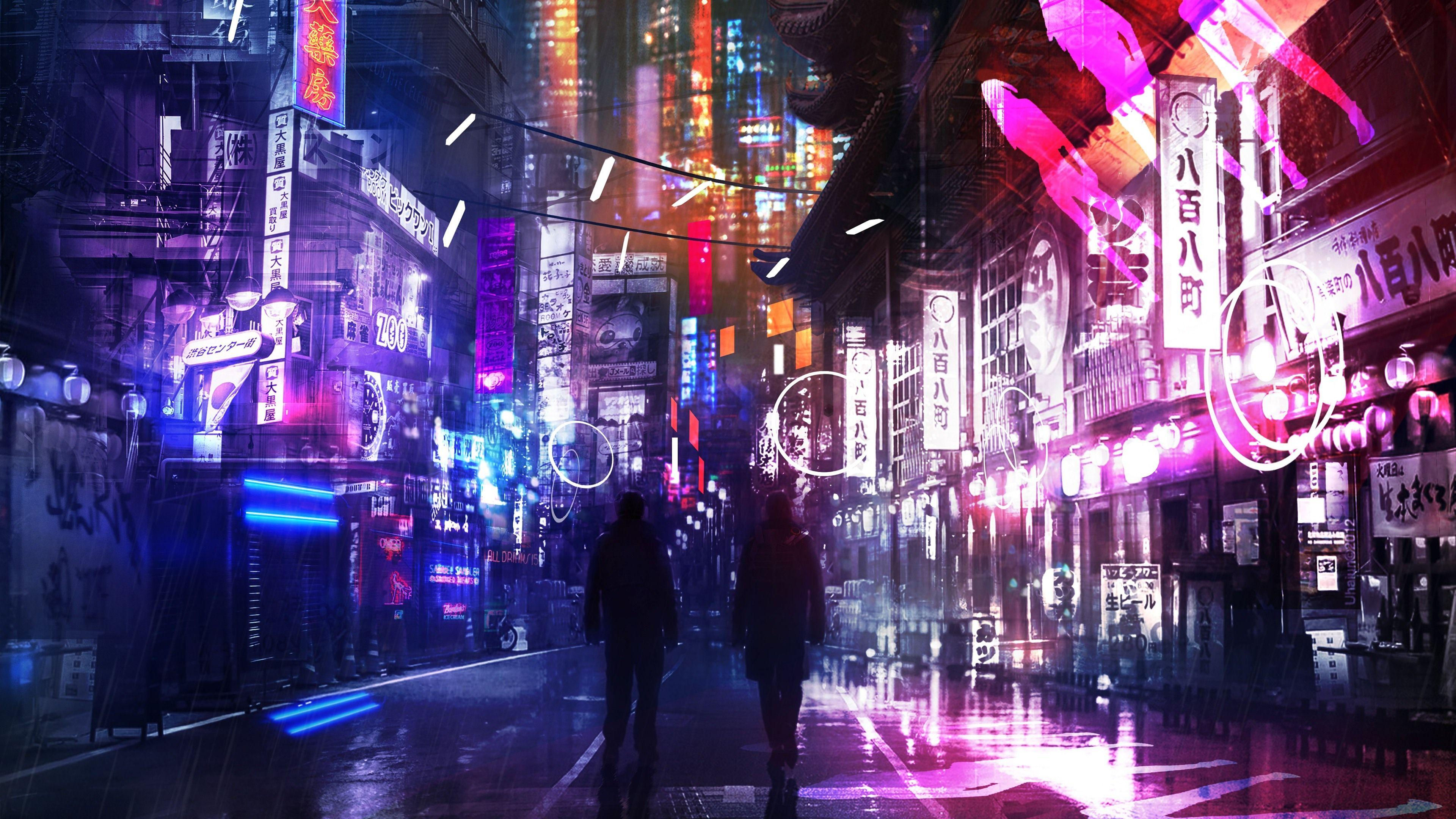 Wallpaper #3XPYf44BFI5NbQksvhdp13 Neon City Cyberpunk Wallpapers Top Nhung Hinh Anh Dep