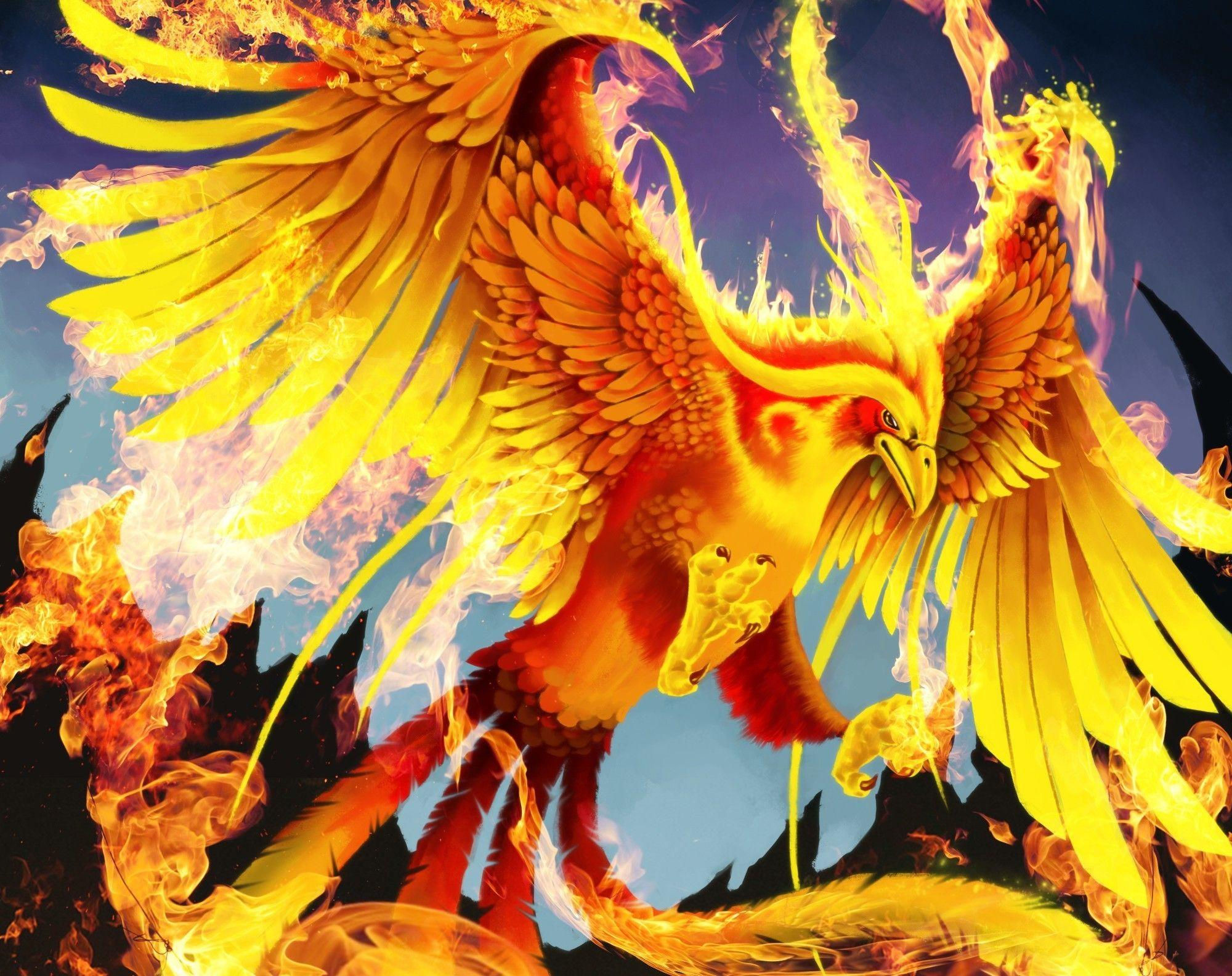 Wallpaper #2bc96 Image of a Majestic White Fire Phoenix on Craiyon