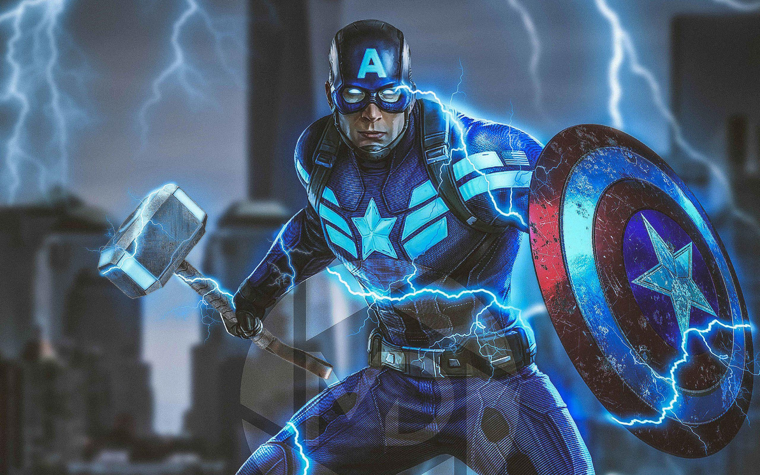 Wallpaper #NUVGpo4B7YBJg1BVaaZS11 Captain America Mjolnir Artwork HD Superheroes 4K Wal Vrogueco
