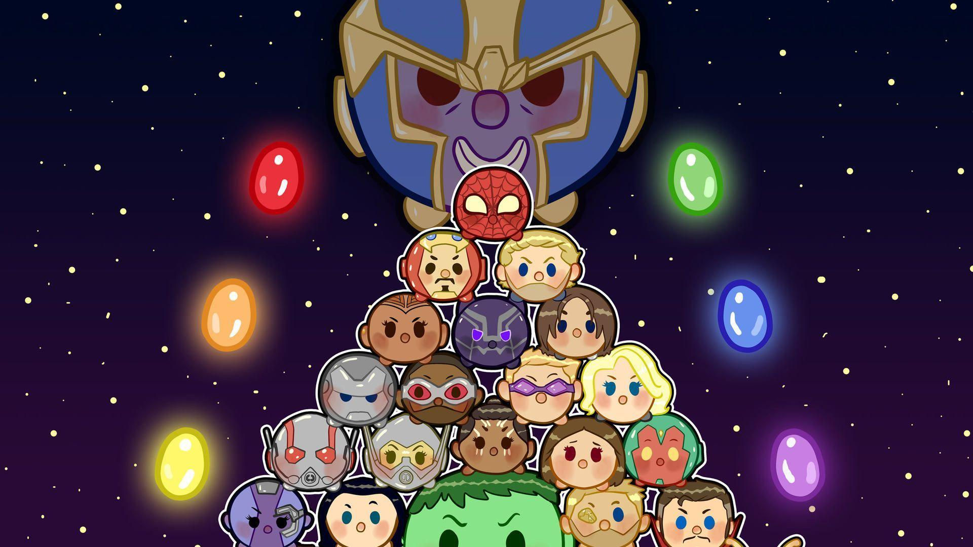 Wallpaper #91cb9 Chibi Avengers Svg Clipart Bundle Cut File for Cricut Instant Download