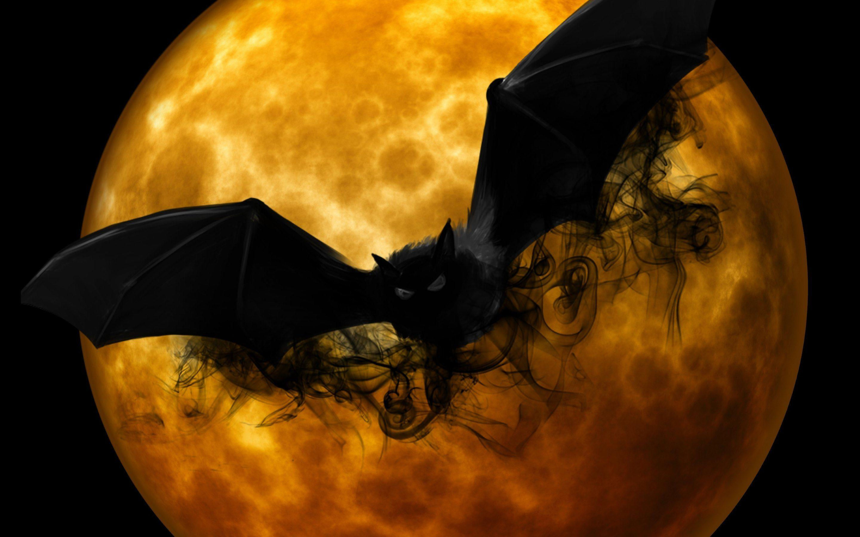 Wallpaper #80b81 Halloween Moon Bats Clipart Halloween Clipart Bats Etsy